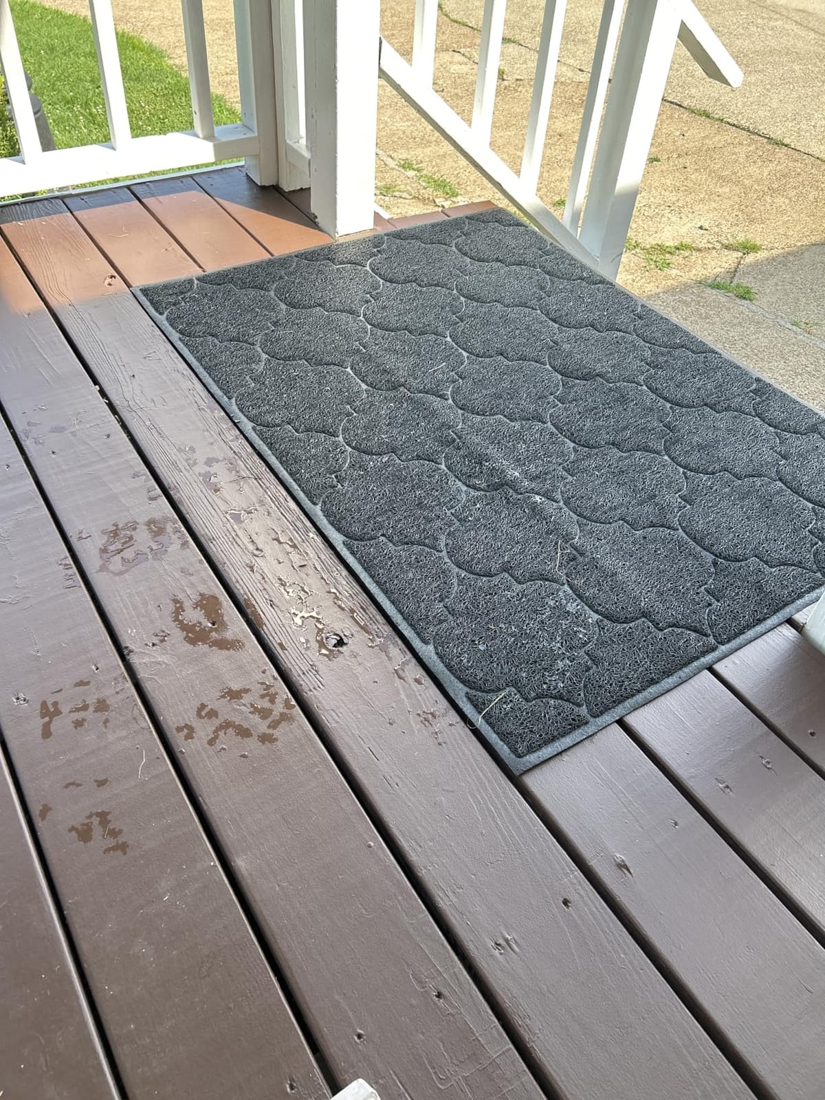 Cosyearn Door Mat, Front Door Mat, 46x35, Welcome Mats for Entryway,Garage,High Traffic Areas, Jumbo Size, Doormat Entrance, Waterproof Mat, Easy Clean, Outdoor Indoor Floor Mat,Non Slip (Black) customer photo 1
