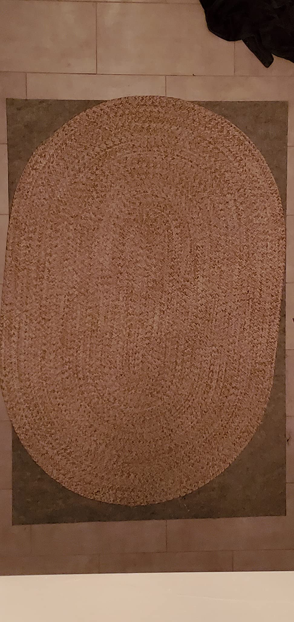 nuLOOM Brody Grey Solid Power Loomed Area Rug Pad, 9' x 12' customer photo 2