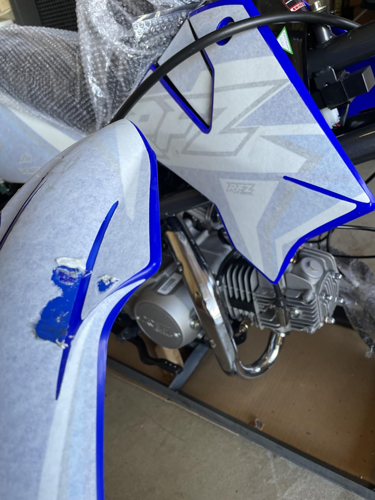 125cc Dirt Bike Pit Bike Adults Dirtbikes Pitbikes 125 Dirt Pit Bike (Blue) customer photo 2