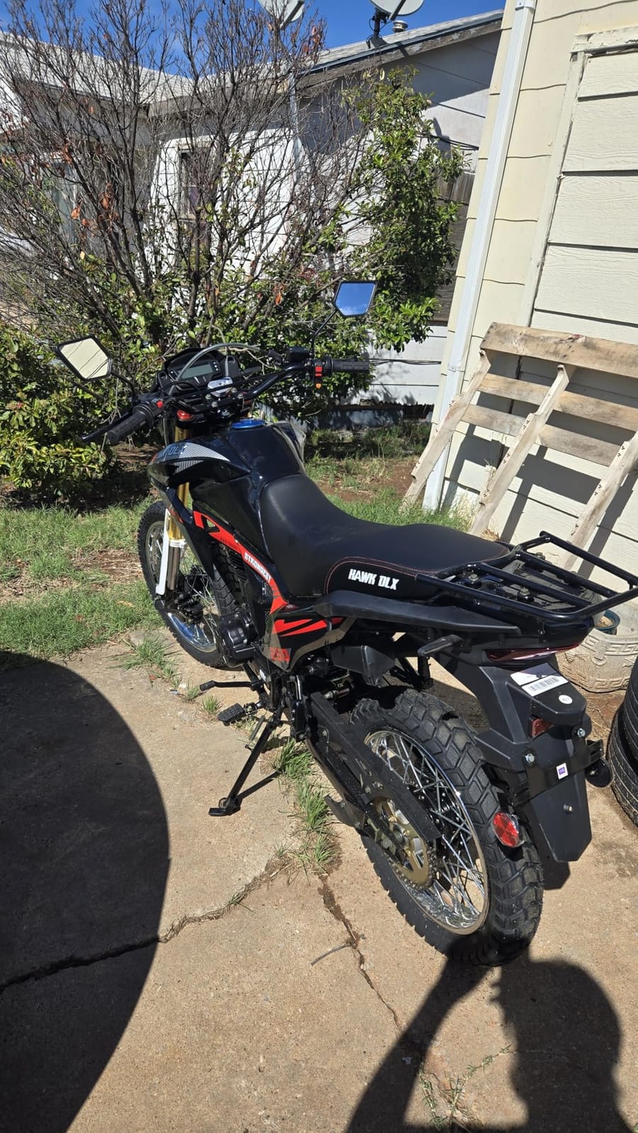 250cc Dirt Bike Hawk 250 Enduro Street Bike Motorcycle Bike(Red) customer photo 2