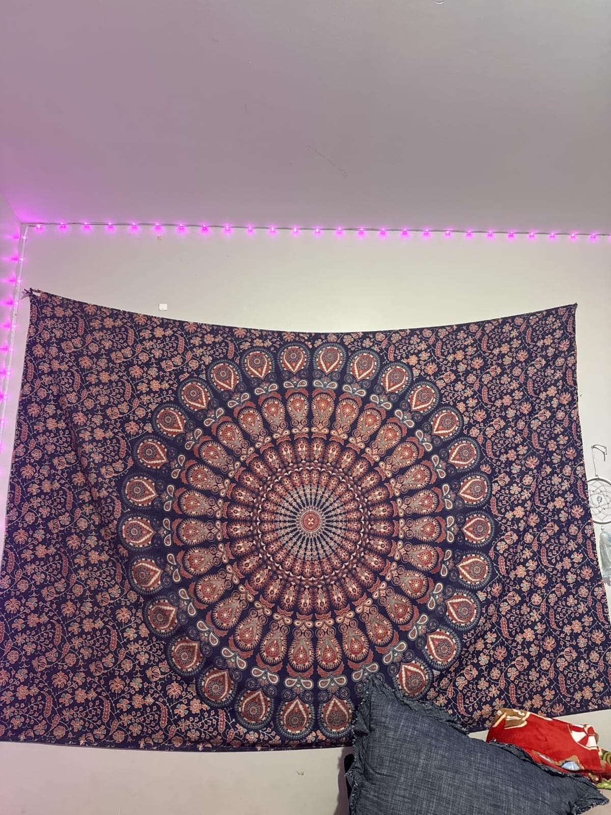 Bless International-Organic-Cotton-Golden-Green-Handmade-Mandala-Tapestry customer photo 1