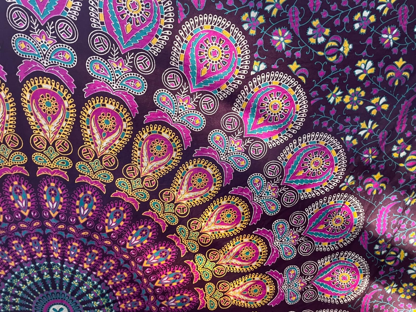 Bless International-Organic-Cotton-Golden-Green-Handmade-Mandala-Tapestry customer photo 2