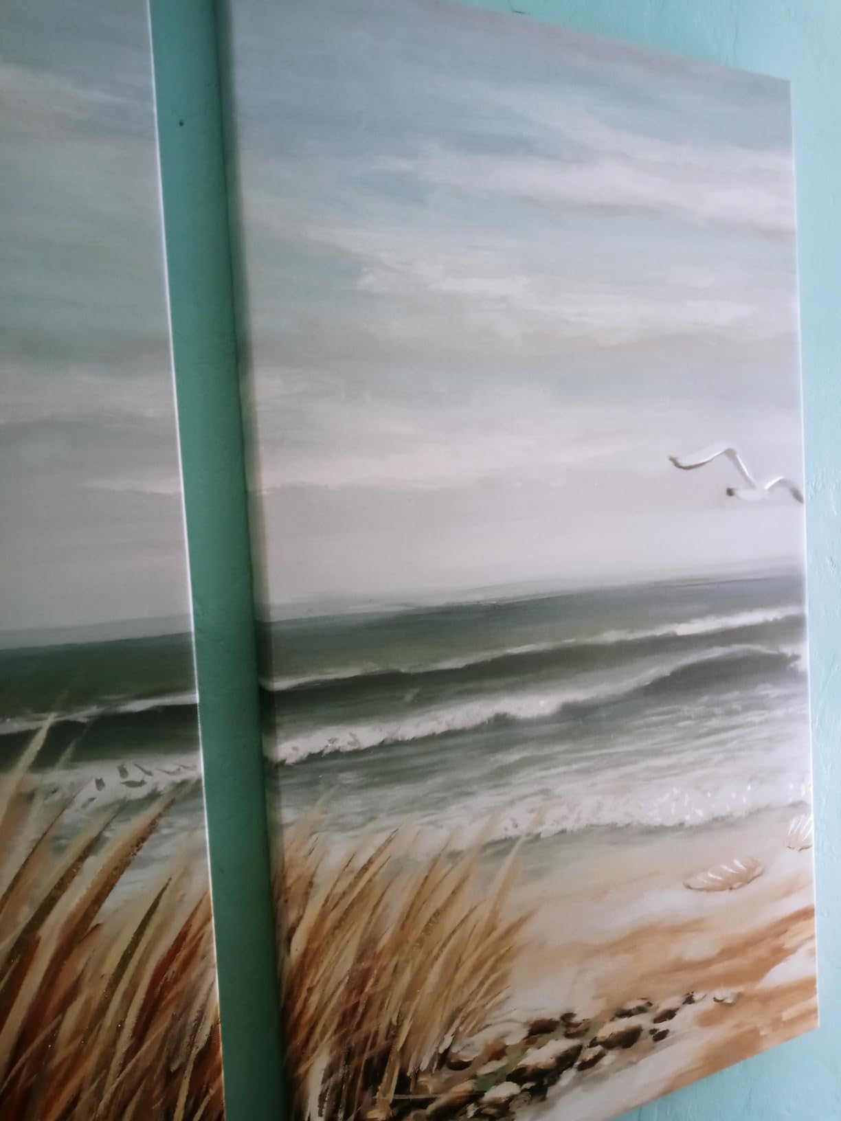 Hardy Gallery Beach Boardwalk Canvas Wall Art Coastal Decor 3 Panels customer photo 1