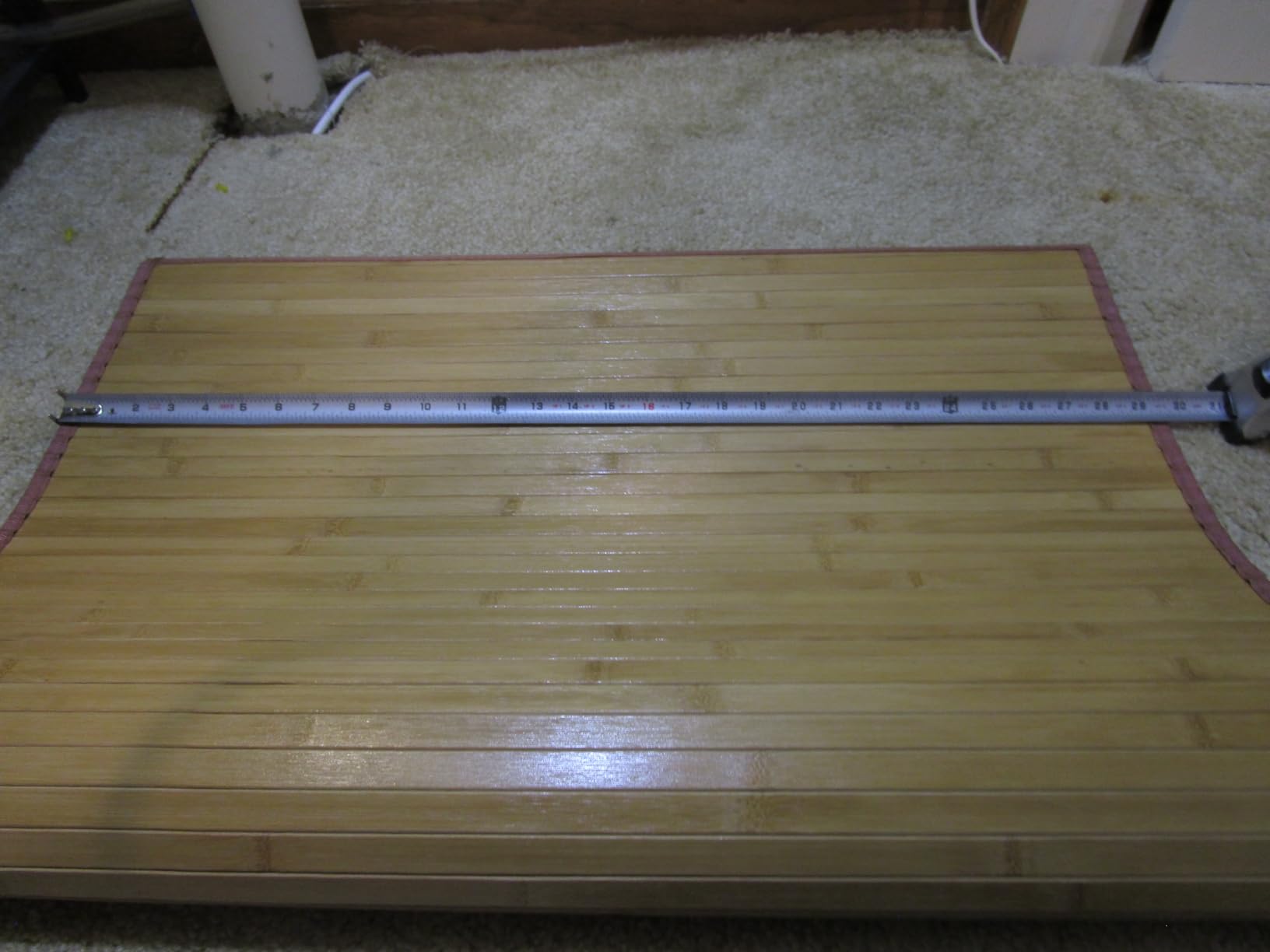 Nisorpa Bamboo Area Rug, Floor Mat with Anti-Slip Backing, 29.5x79 Inches customer photo 2