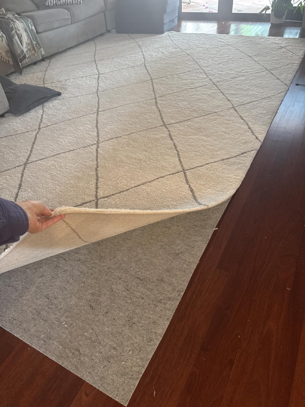 Non Slip Rug Pad Grippers - 10x14 Ft, 1/8