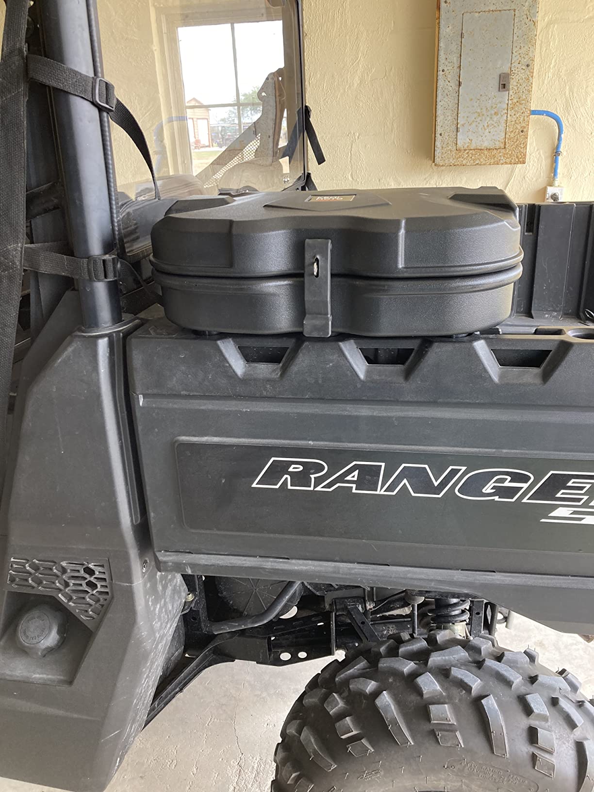KEMIMOTO UTV Bed Storage Box 5.5GAL Compatible with Polaris Ranger General | 21L Black Bed Toolbox, Low-Density Polyethylene Cargo Box, Compatible with Ranger 1000/XP 900 570 500 2016-2026 customer photo 2