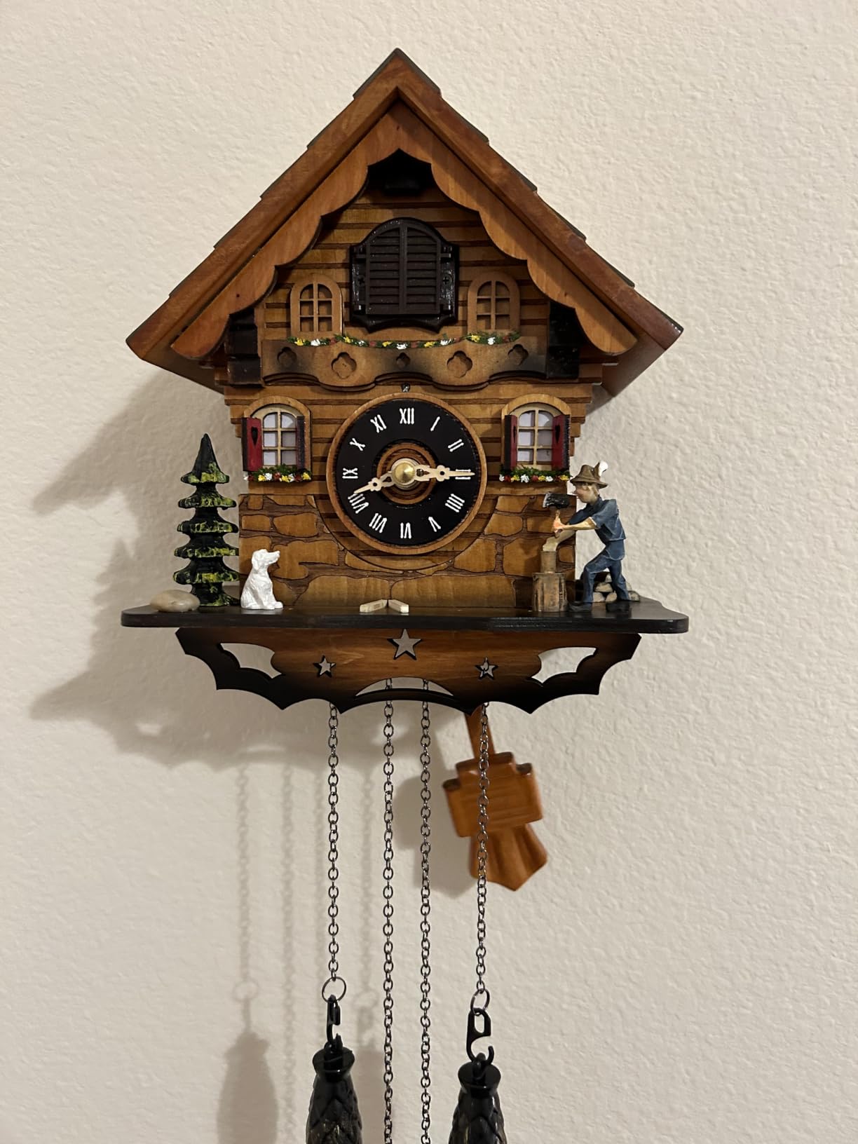 Kintrot Cuckoo Clock Traditional Black Forest Wooden Wall Clock customer photo 1