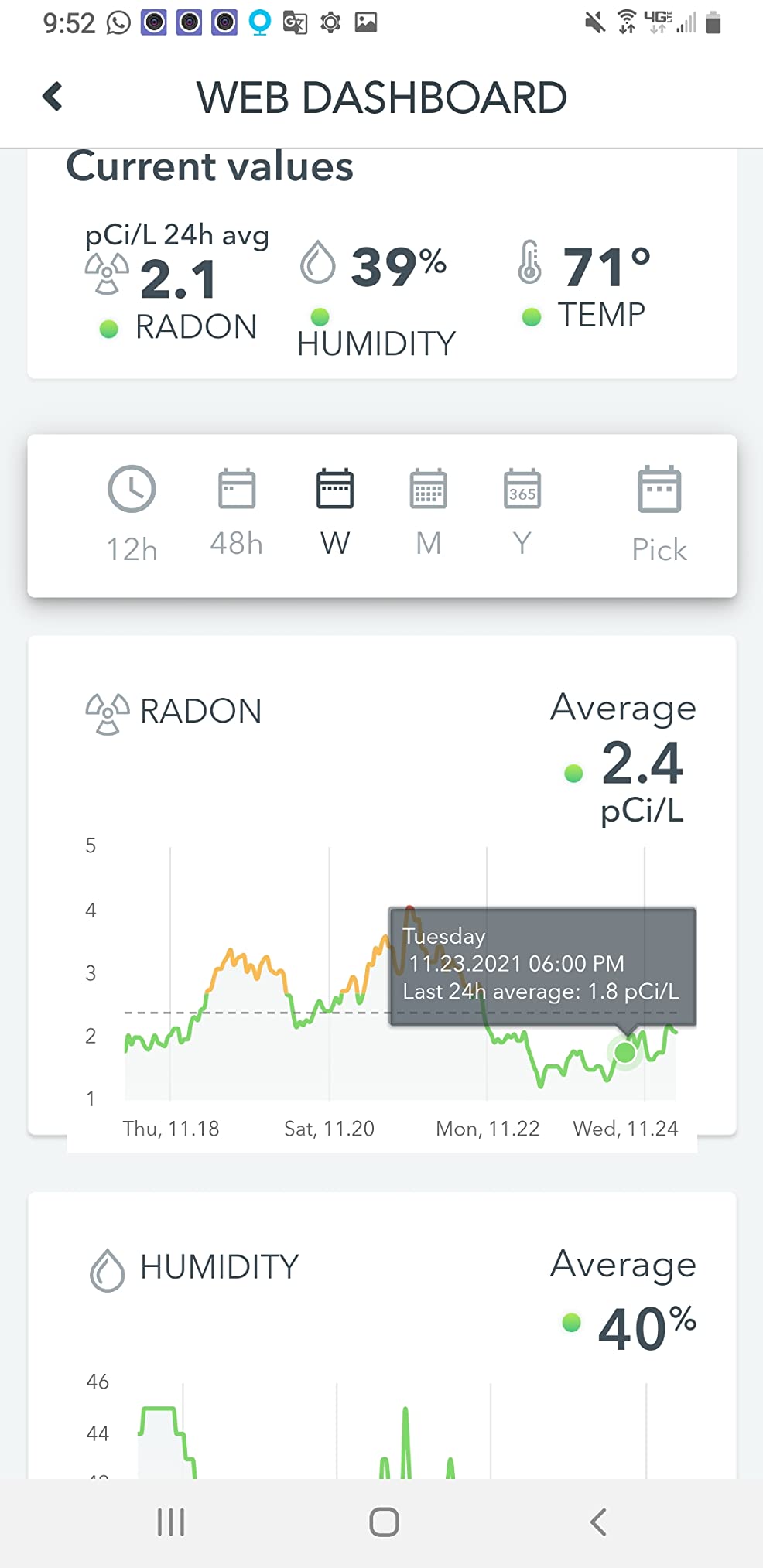 Airthings 2950 Wave Radon - Smart Radon Detector with Humidity & Temperature Sensor – Easy-to-Use – Accurate – No Lab Fees – Battery Operated - Free App customer photo 1