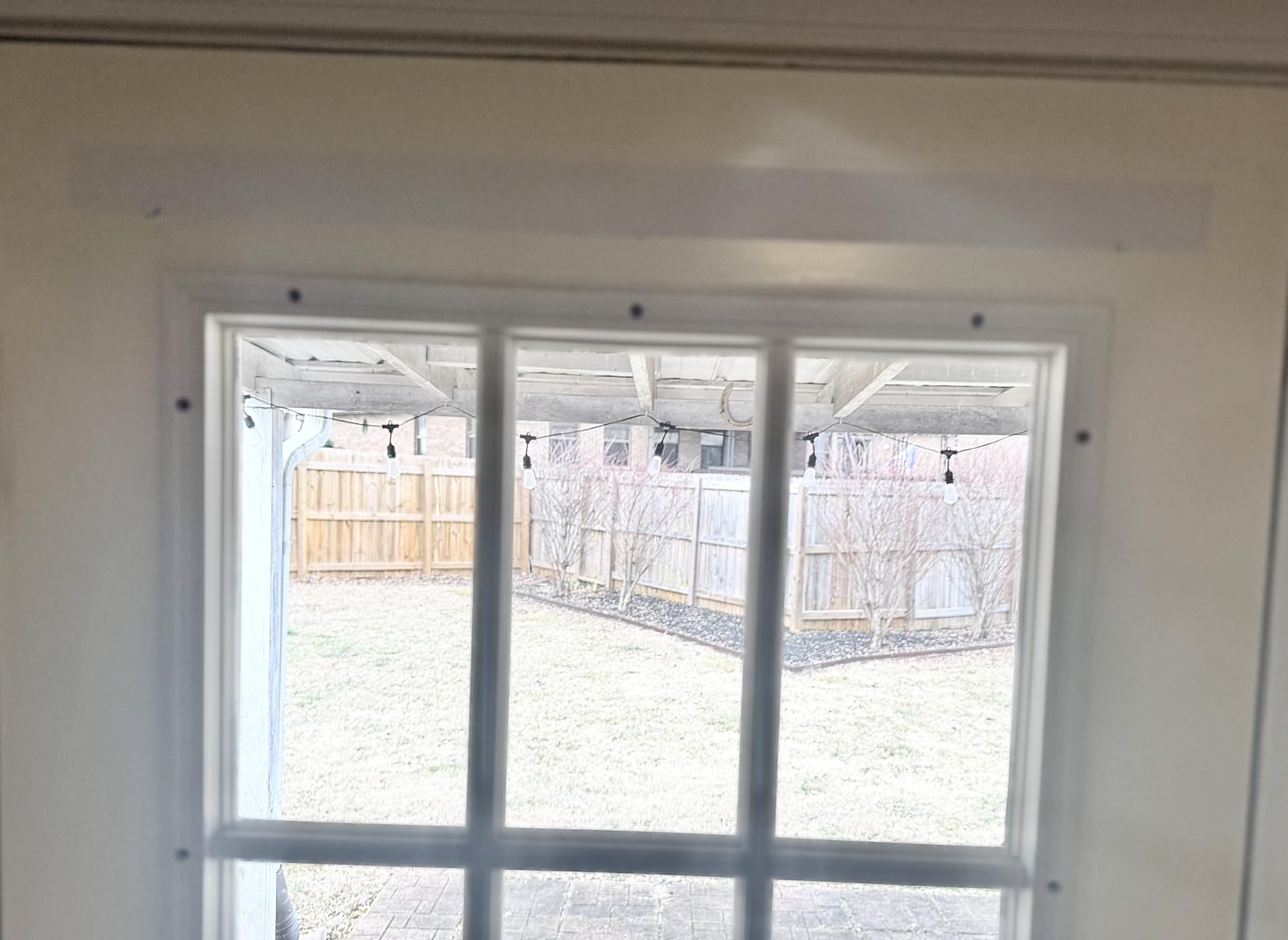RYB HOME Blackout French Door Curtain, No Drill, W26 x L69, Black, 1 Panel customer photo 1