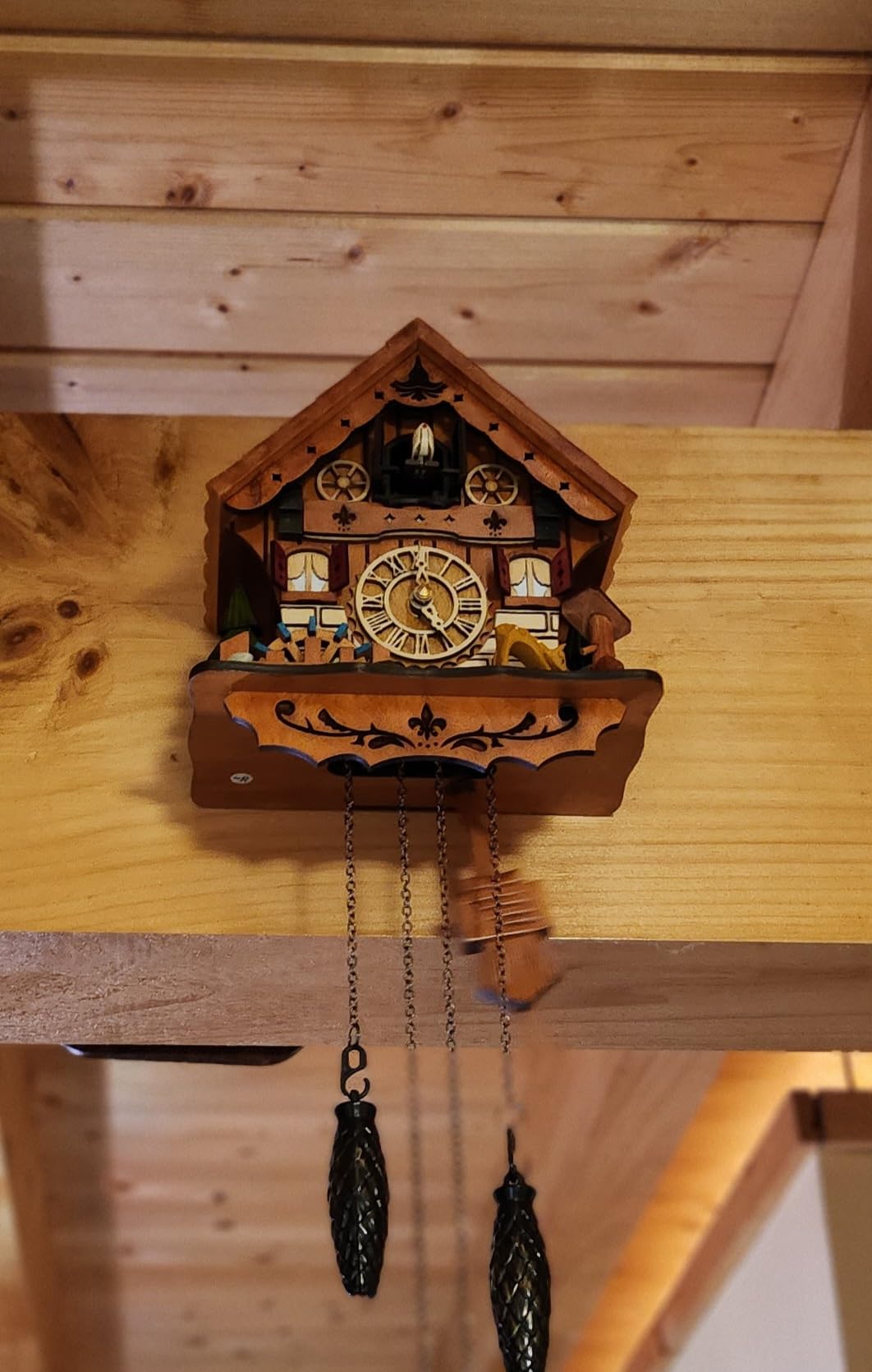 Kintrot Cuckoo Clock Handcrafted Wooden Antique Wall Clock for Home Décor customer photo 1