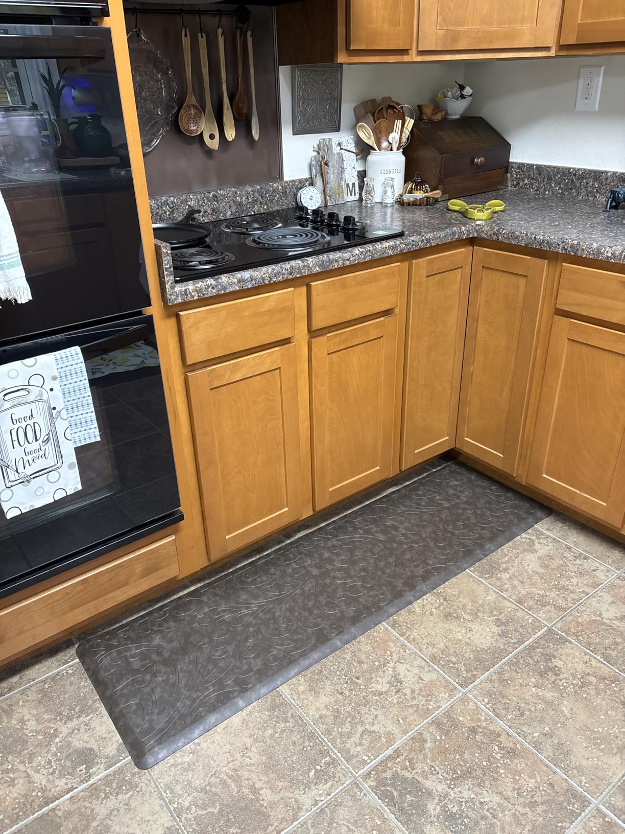Kitchen Mat Cushioned Anti-Fatigue Comfort Standing Mat Rug for Home,Office | Waterproof Non-Slip Ergonomic Comfort Rug for Sink,Laundry,Desk 17.3