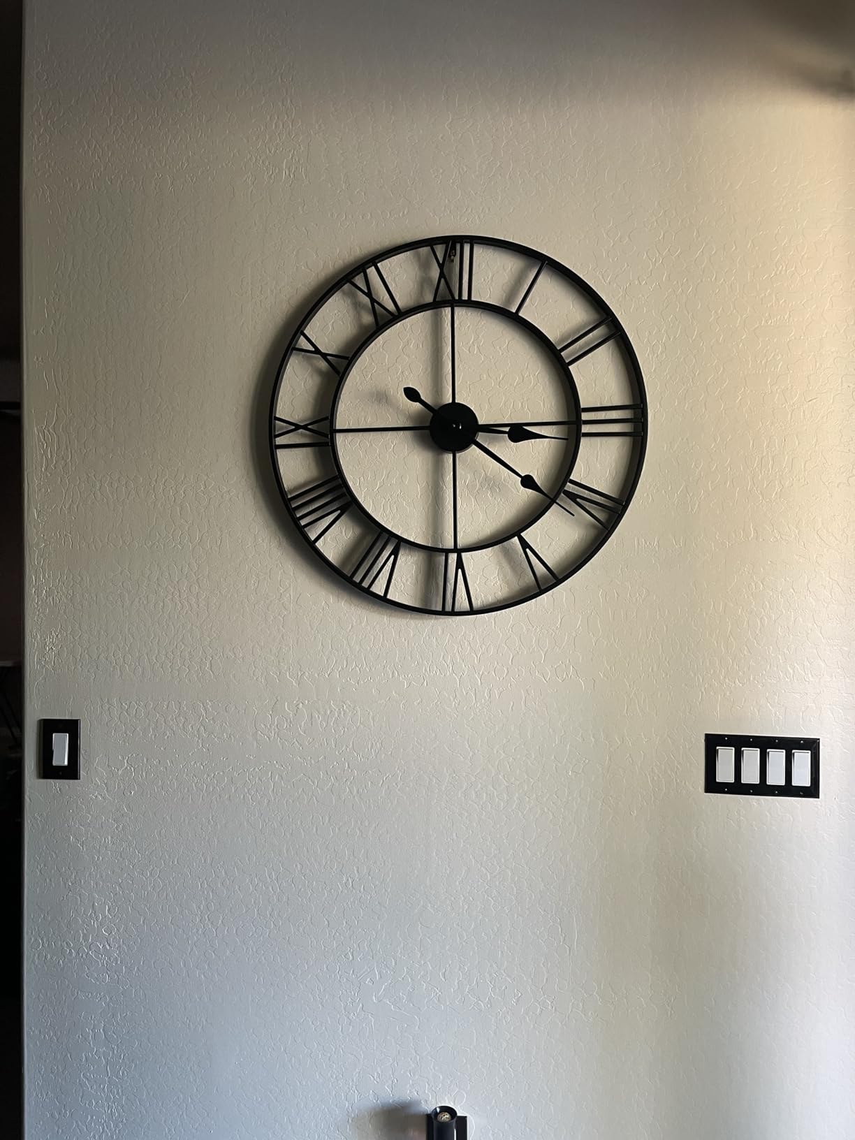INFINITY TIME 30 Inch Wall Clocks for Living Room Decor, Roman Numeral customer photo 1