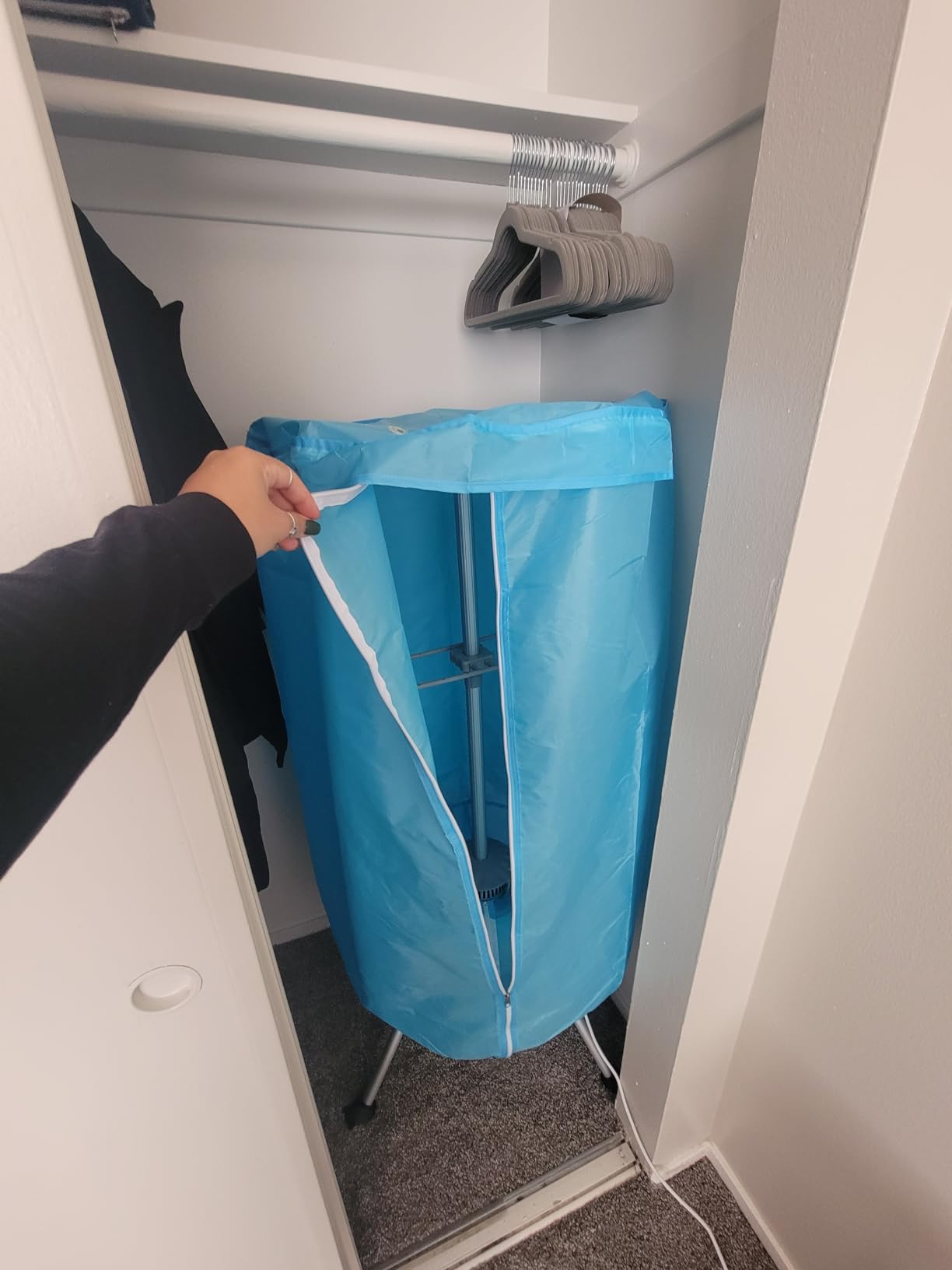 COSTWAY Portable Clothes Dryer, Ventless Laundry Dryer, Hot Drying Machine with Heater for Home & Dorms customer photo 2
