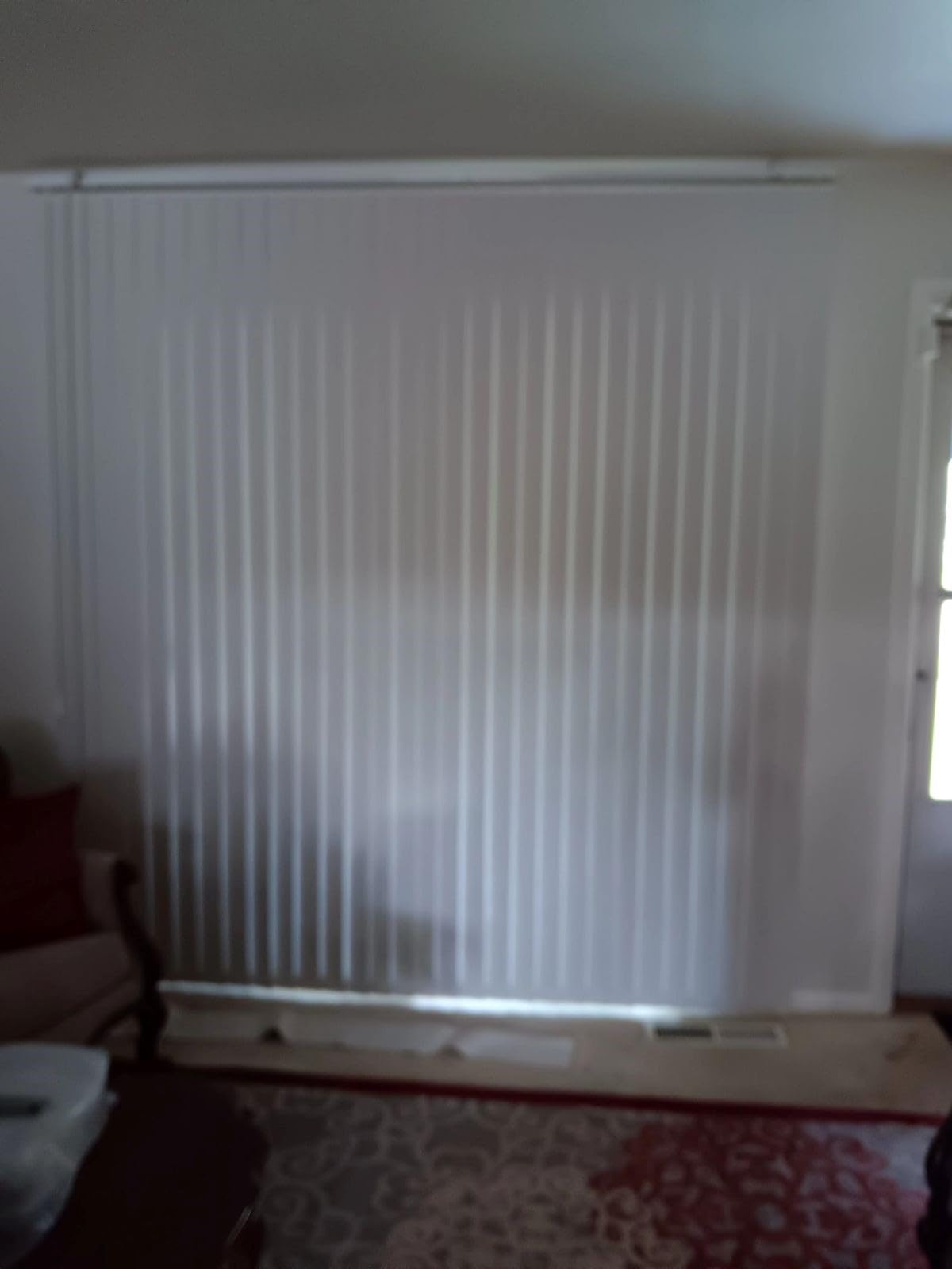 100% Blackout Vertical Window Shades, 3.5inch Slat Fabric Thermal Insulated Energy Saving UV Protection Decoration Vertical Window Blinds customer photo 2
