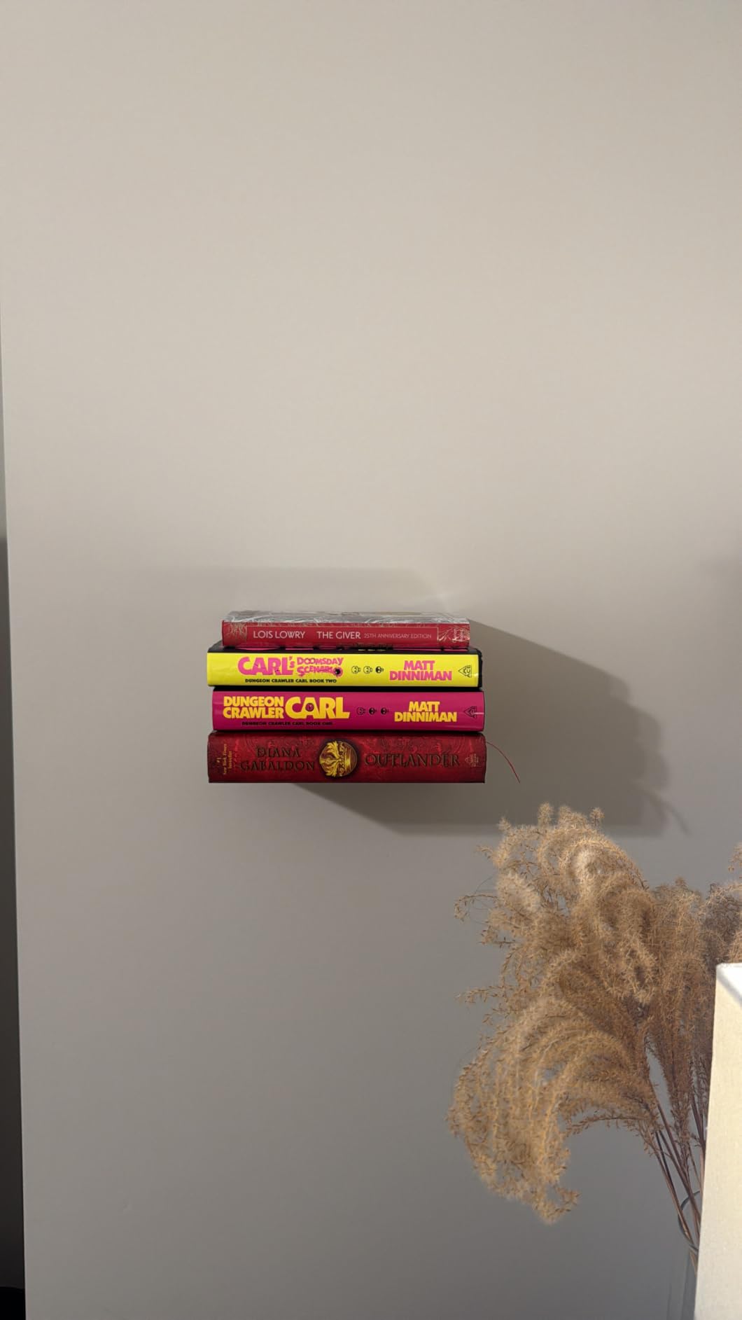 STORAGE MANIAC Invisible Floating Bookshelves Wall Mounted White customer photo 1