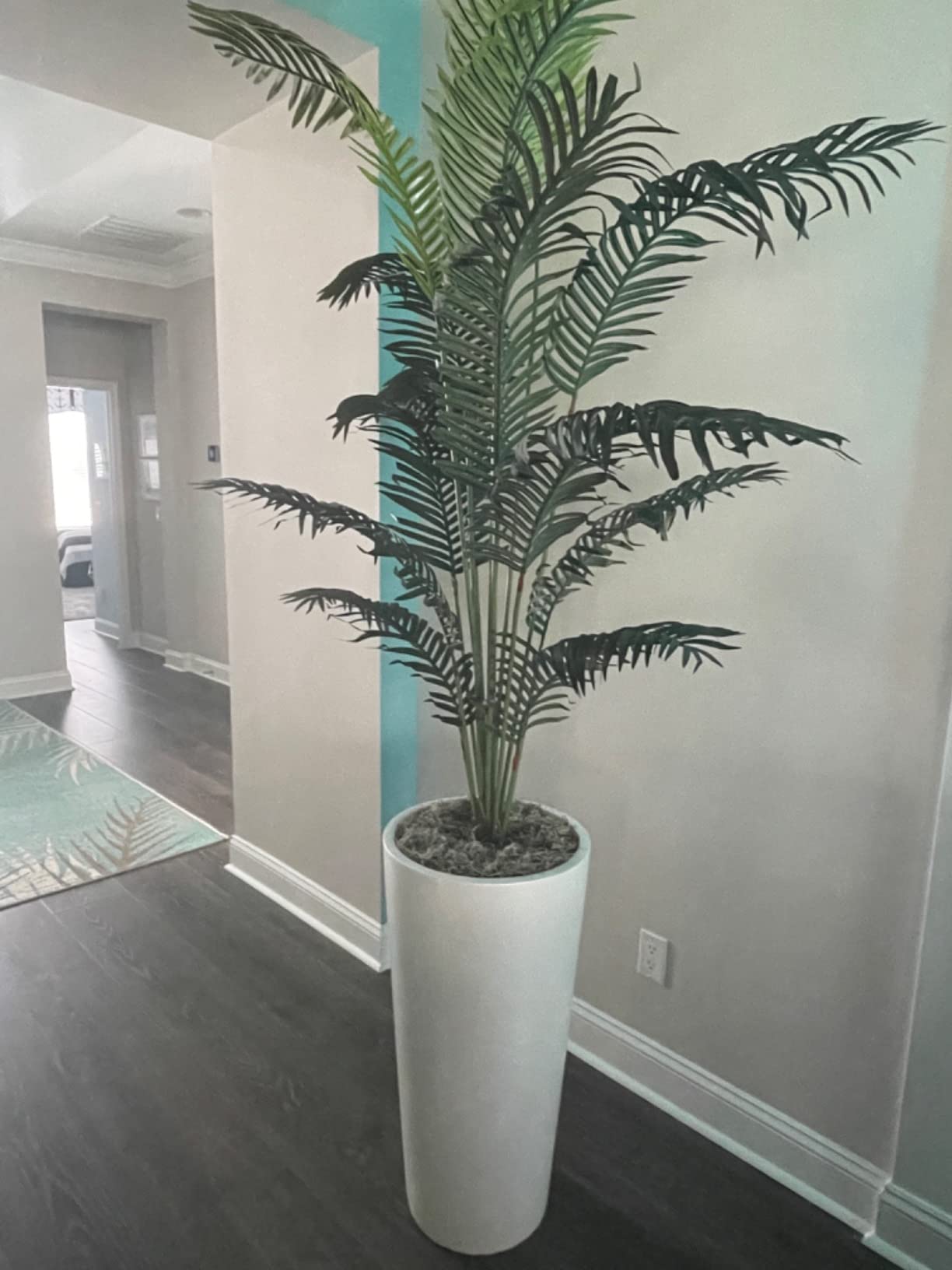 Dublin Tall Round Cylinder Fiberglass Planter (D:15