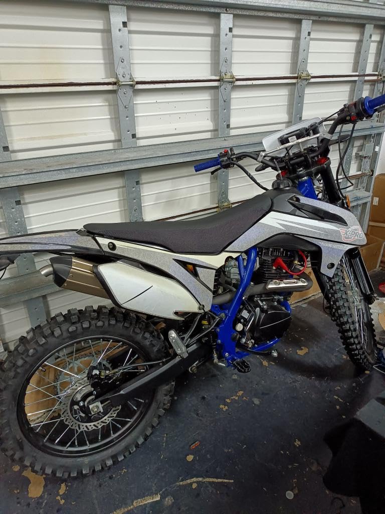 X-PRO Titan DLX 250cc Gas Dirt Bike Pit Bike Adult Bike, Big 21