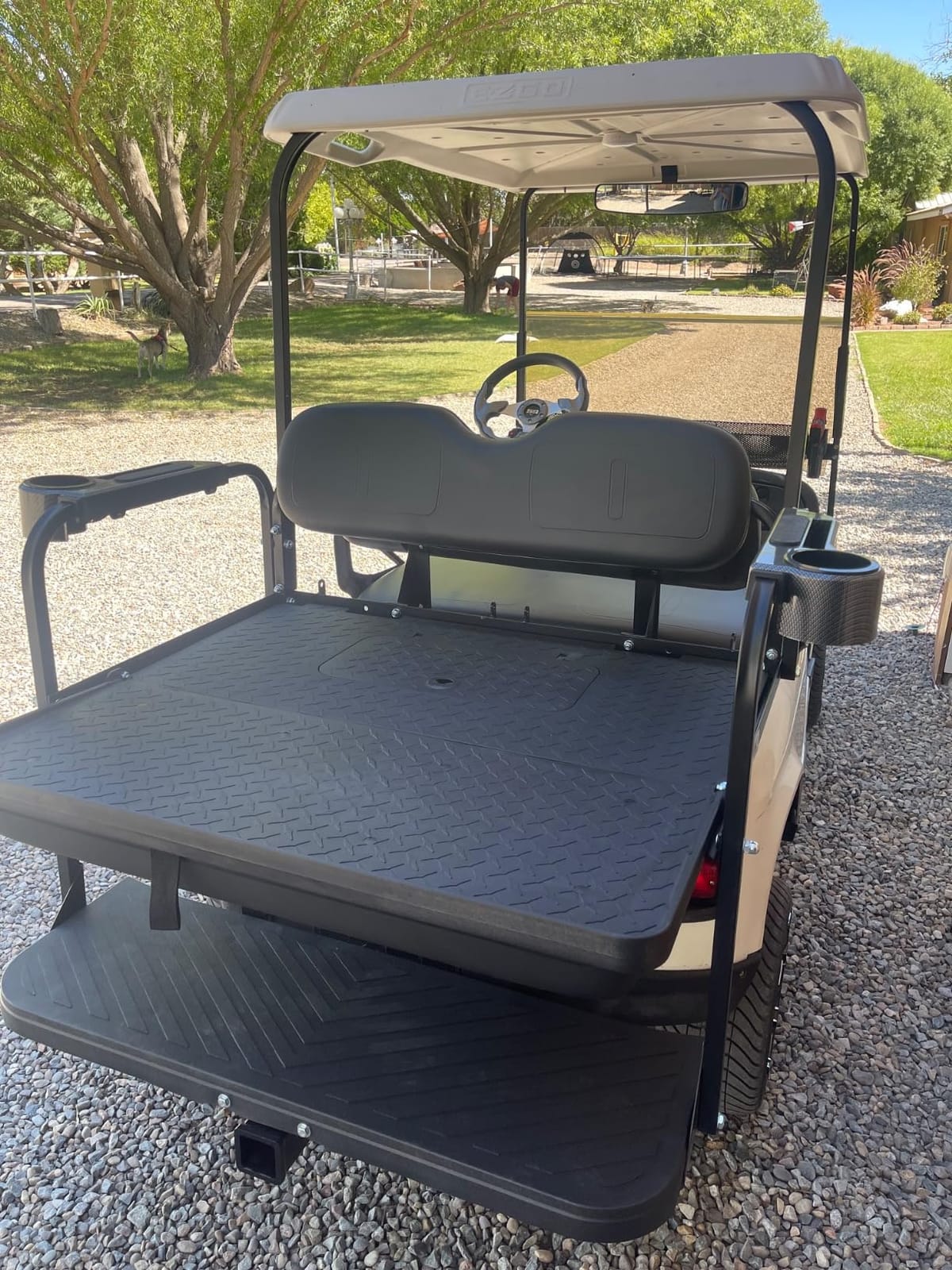 GTW MACH3 EZGO TXT Golf Cart Rear Flip Seat Kit with Steel Frame (1995-Up) customer photo 2
