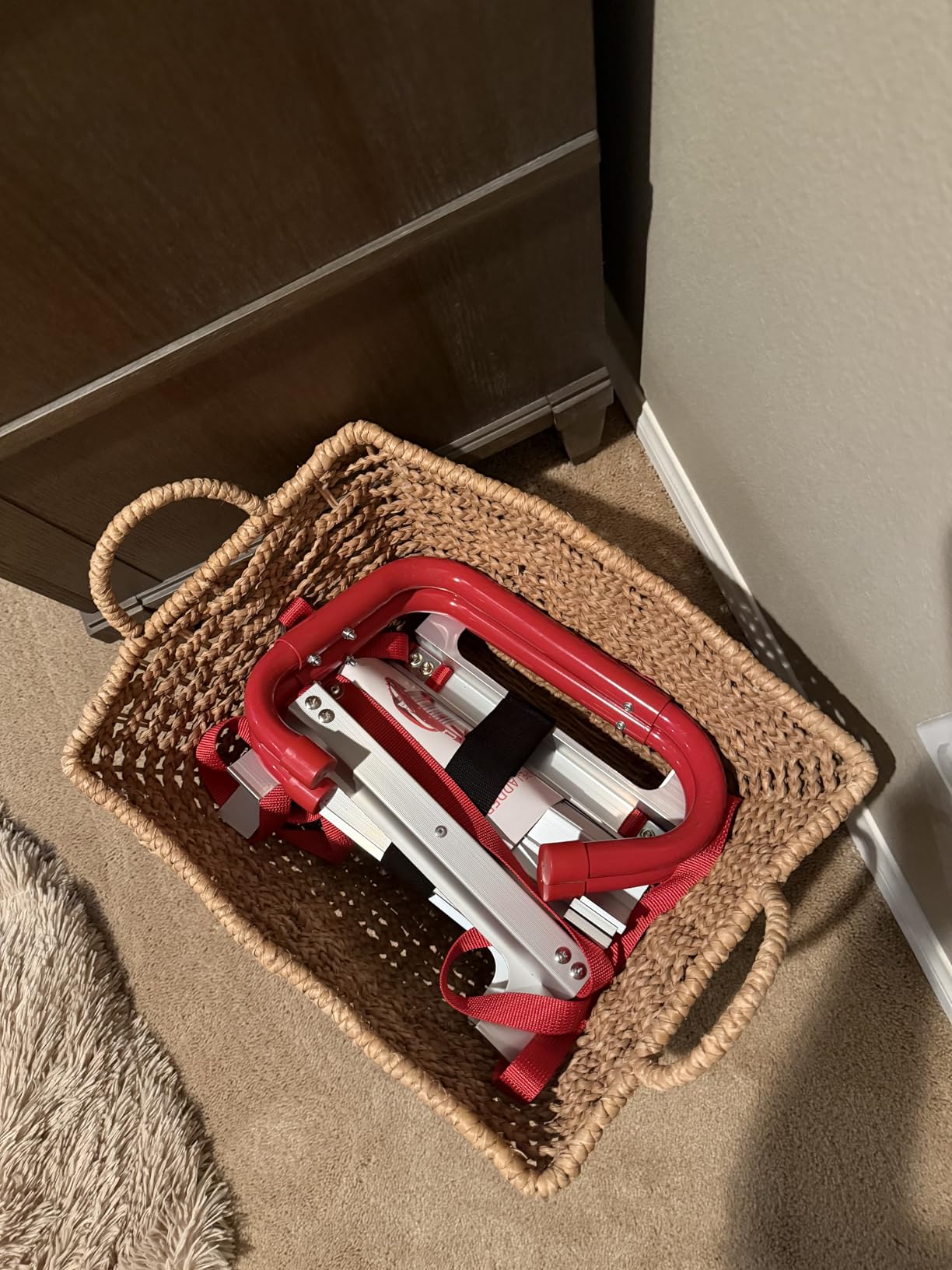 Fire Escape Ladder, 3 Story Emergency Portable Safety Ladder for Adults & Kids with Anti-Slip Rungs and Wide Steps V Center Suitable for Windows and Balcony|25-Foot customer photo 1
