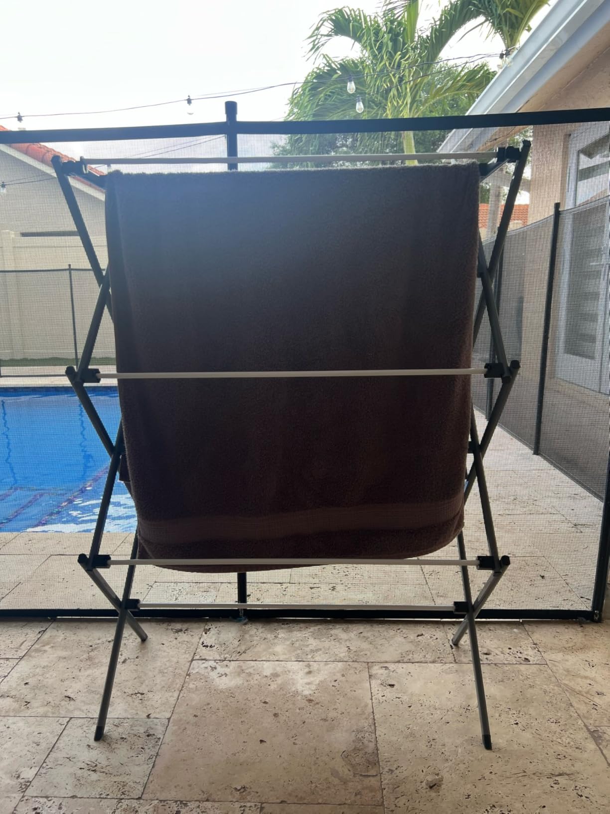 Honey-Can-Do 6-Tier Collapsible Steel Clothes Drying Rack, 24 ft, White customer photo 1