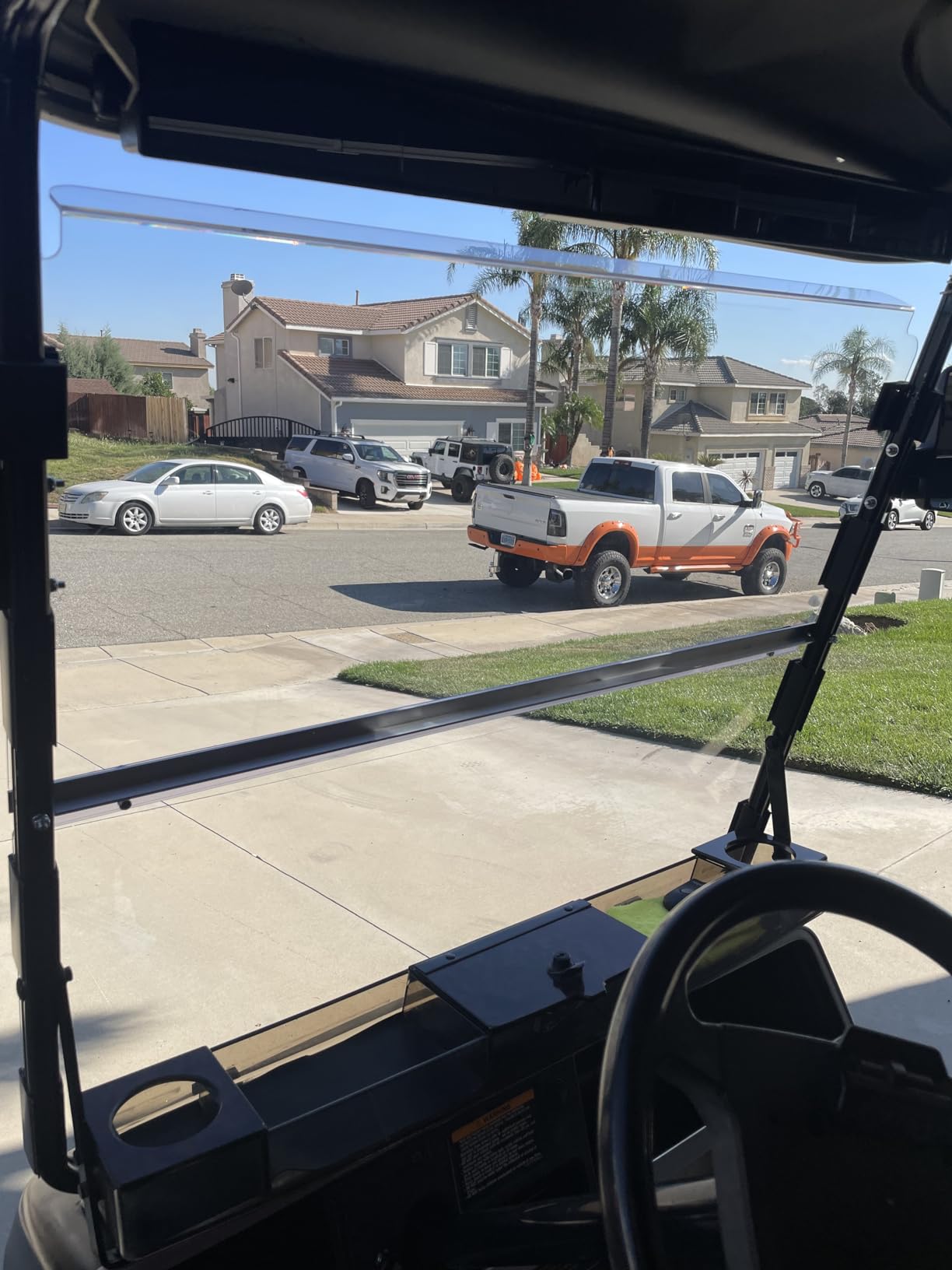 ECOTRIC Windshield Compatible with 1982-2000.5 Club Car DS Clear Fold Down | Compatible with 1982-2000.5 Club Car DS Clear Fold Down Impact PC Golf Cart DS Model customer photo 2