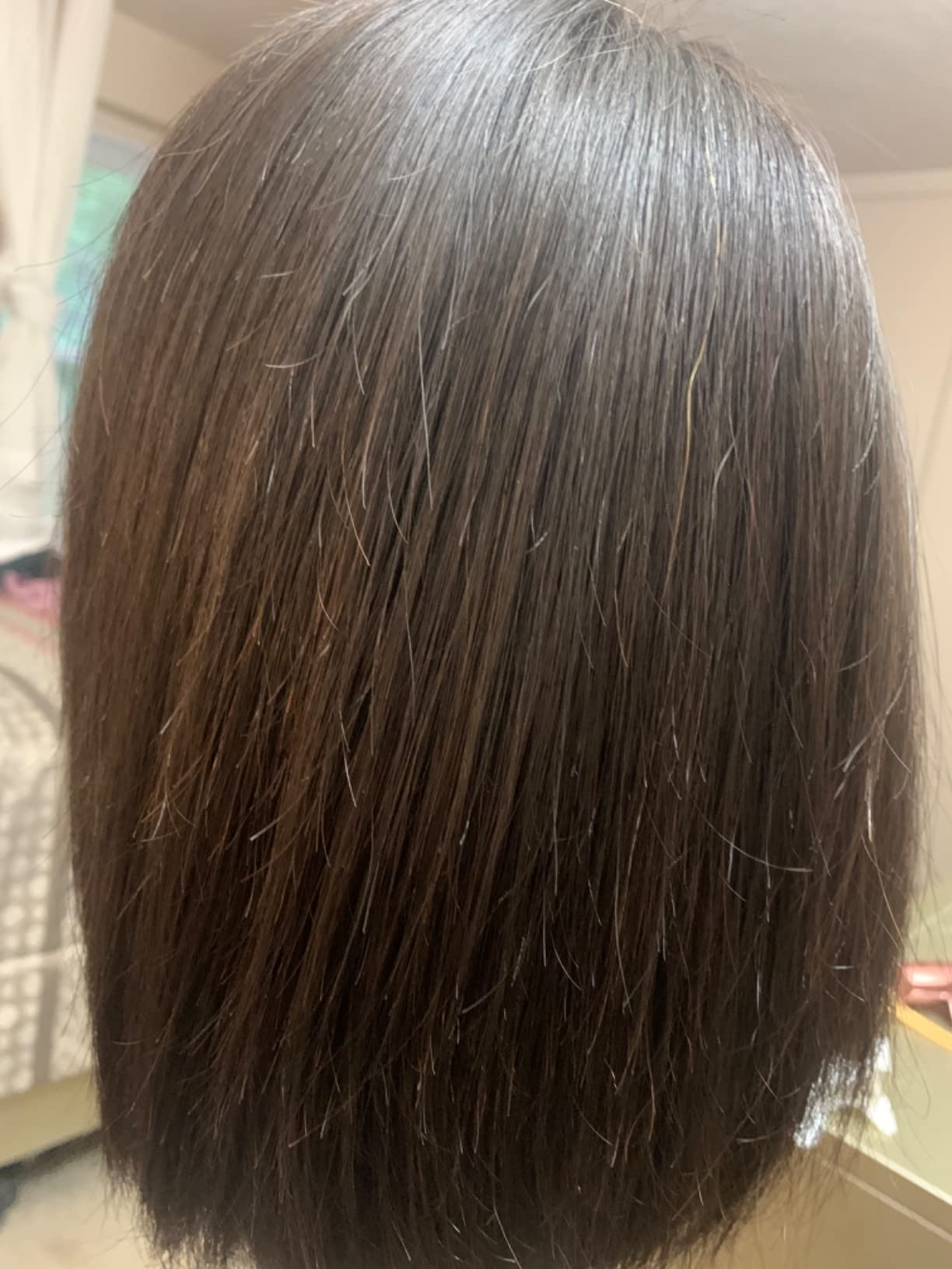 Bob Wig Human Hair 13x4 HD Lace Front Wigs Human Hair 200% Density 15A Straight Bob Wigs For Black Women Glueless Wig Pre Bleached Pre Plucked With Baby Hair (10inch) customer photo 1