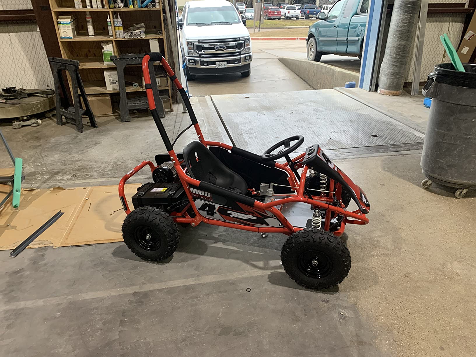 MotoTec Mud Monster Kids Electric 48v 1000w Go Kart Full Suspension customer photo 1