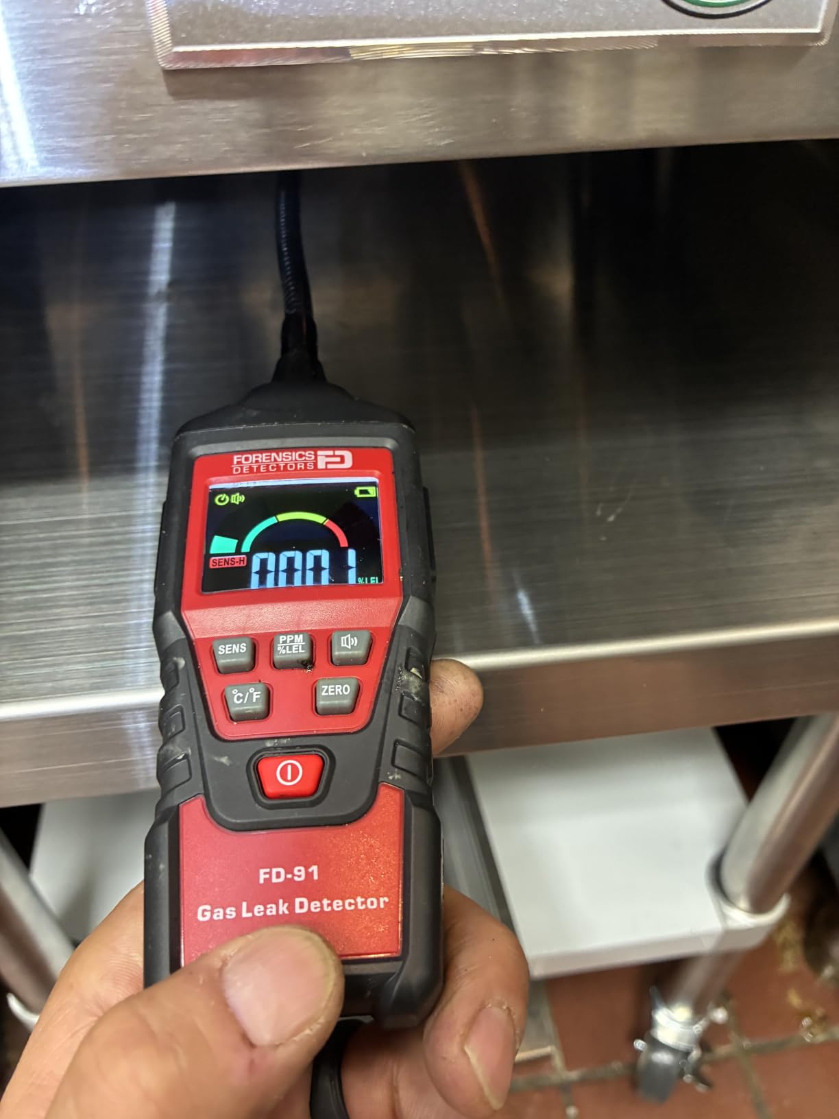 Gas Leak Detector by Forensics | 10ft Drop Test Pass | Natural Gas, Alcohols, Methane, Combustibles, Acetone, Ethanol, Propane, Butane, Gasoline, Diesel, IPA, Toluene, LPG, LNG | customer photo 1
