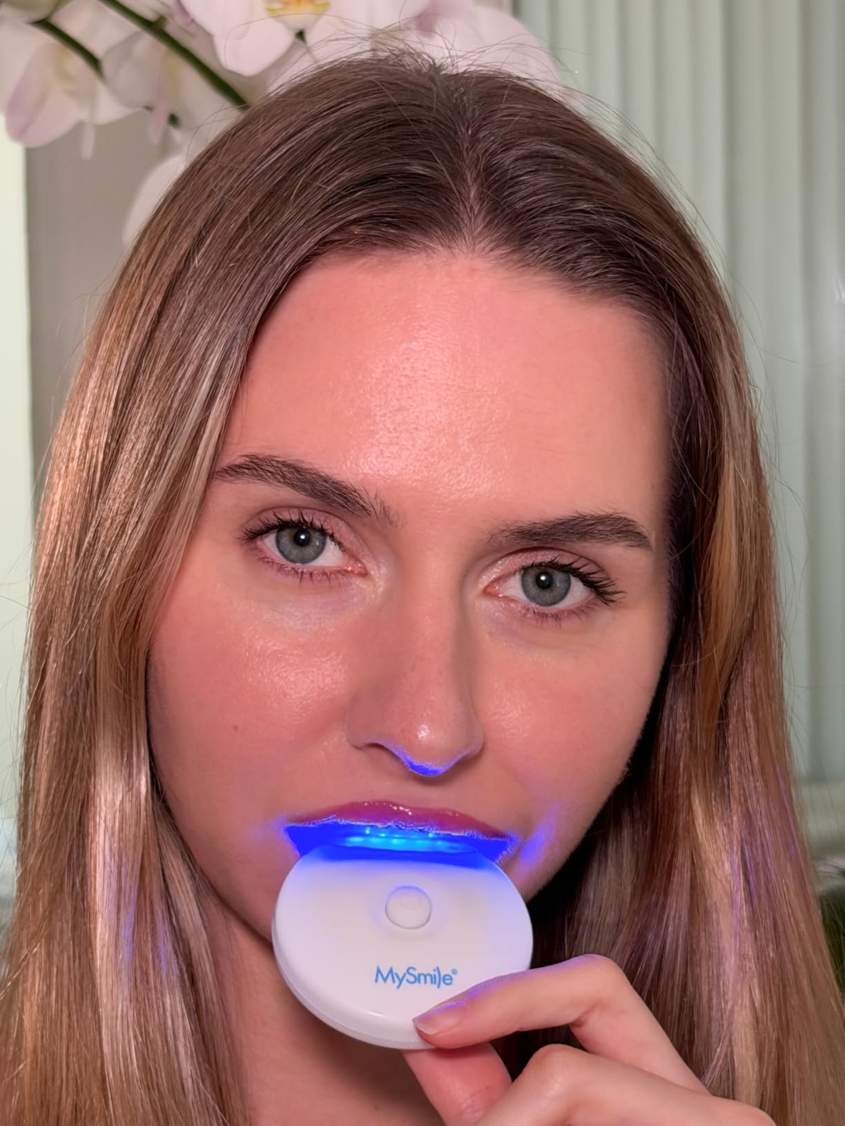 MySmile Teeth Whitening Kit with LED Light, 10 Min Non-Sensitive Fast Teeth Whitener with 3 Carbamide Peroxide Whitening Gel, Helps to Remove Stains from Coffee, Smoking, Wines, Soda, Food customer photo 2