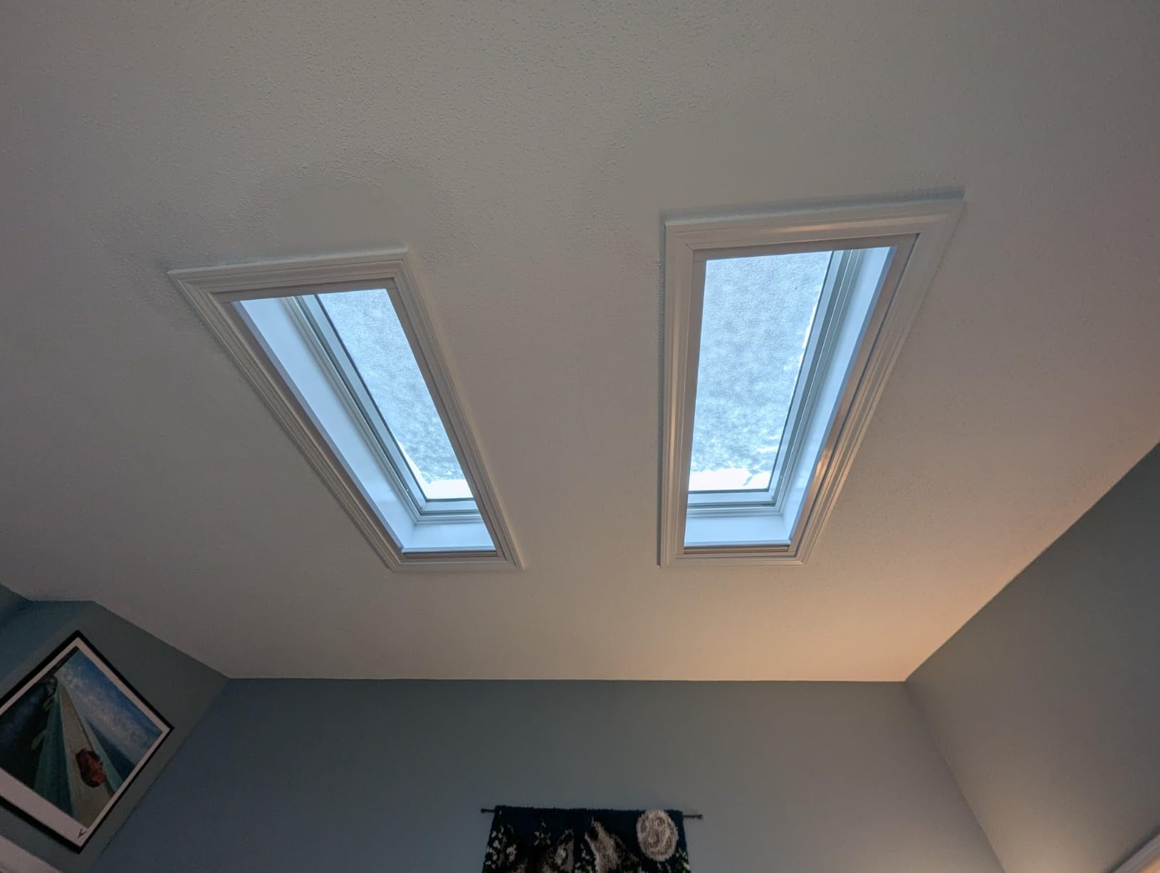 Tipiace Custom Blackout Skylight Window Cellular Shades (White 93021A) customer photo 2