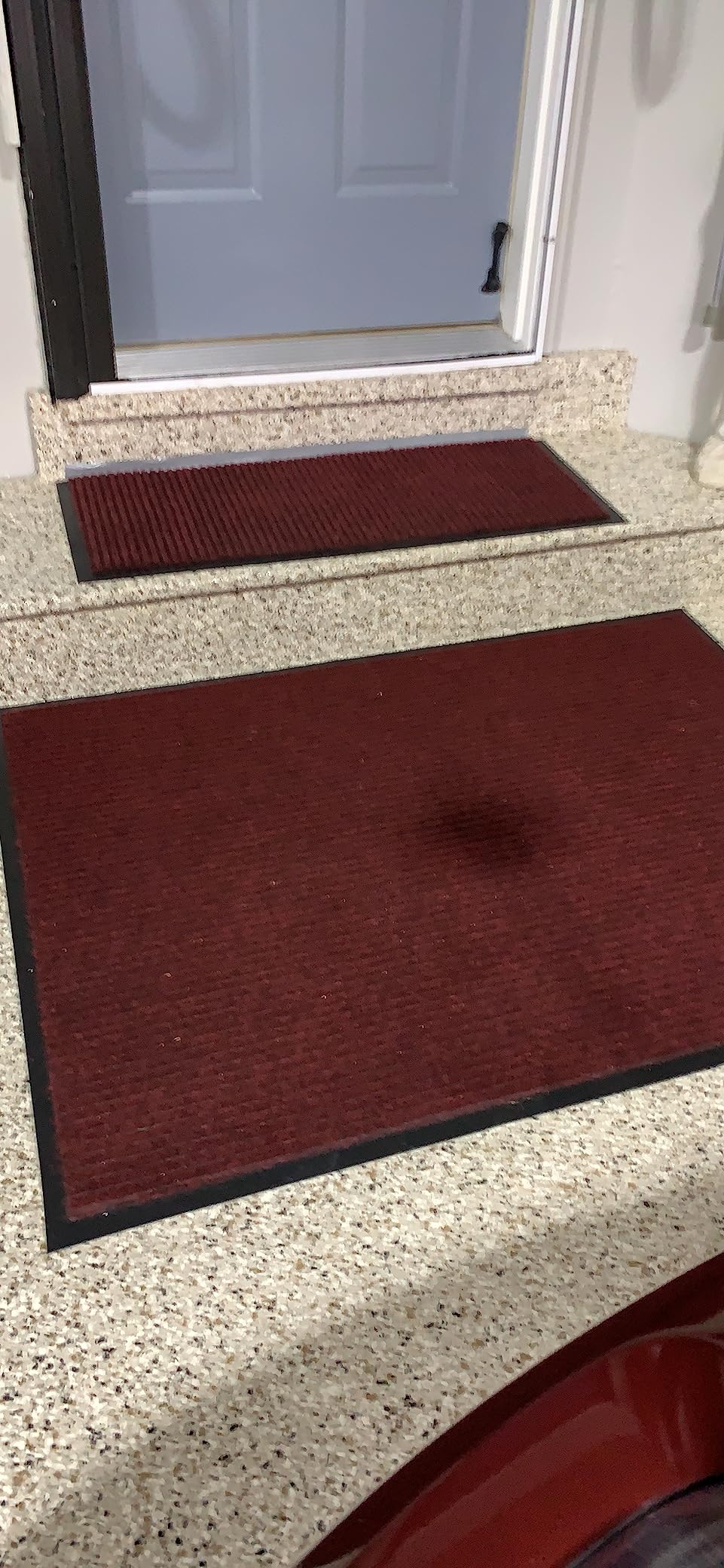 Consolidated Plastics Brush Dry Mat - Made in USA, Heavy-Duty Commercial DoorRug for Indoor/Outdoor Entryways, Non-Slip Backing for High-Traffic Areas (3' W x 6' L, Charcoal) customer photo 1