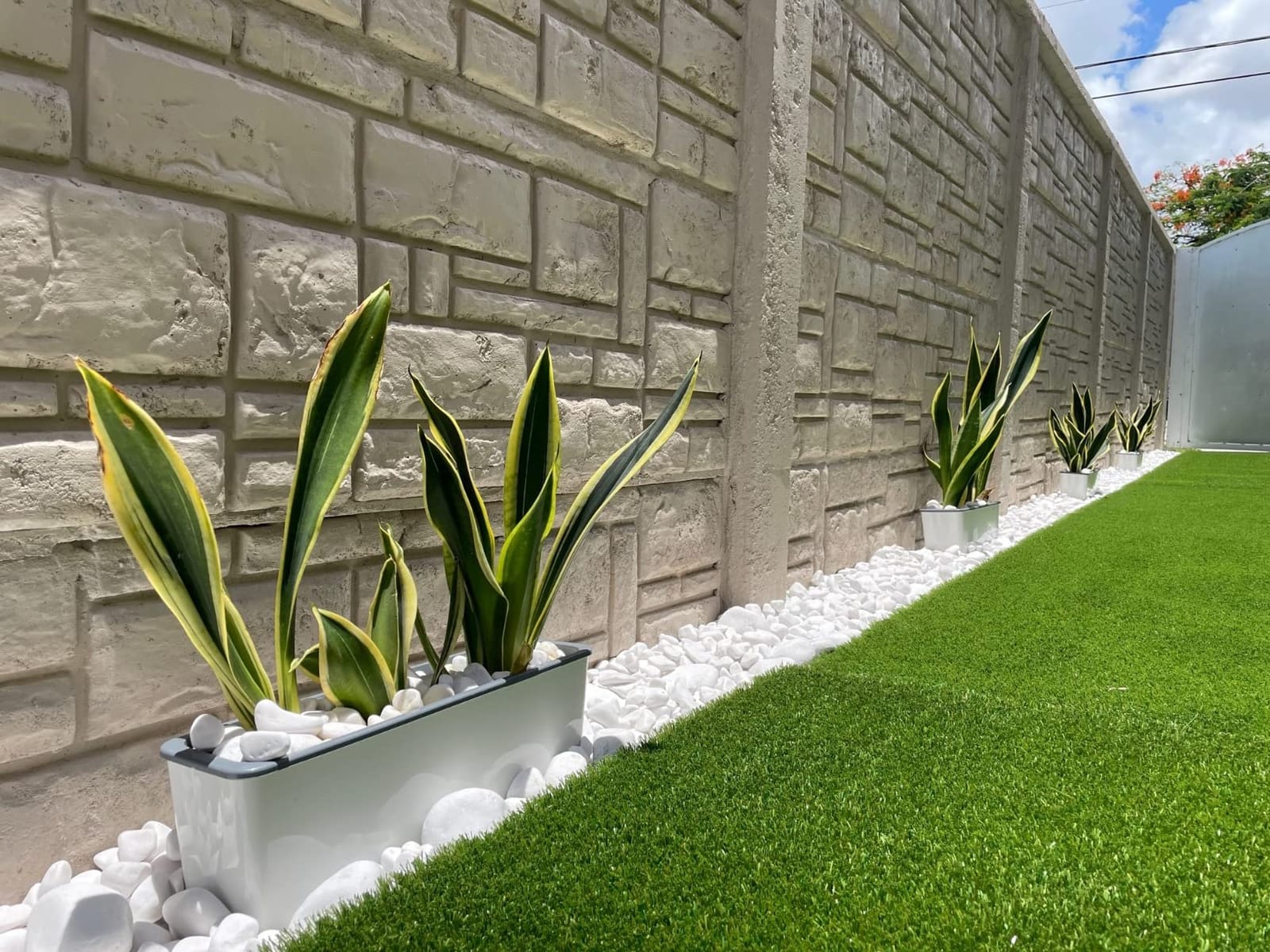 2 Pack Rectangular Planter 17 x 4.5 in Self Watering Planter Window Sill Planters Indoor Rectangle Planter Self Watering Pots Plastic Plant pots with Drainage Holes White Flower Pot Indoor customer photo 2