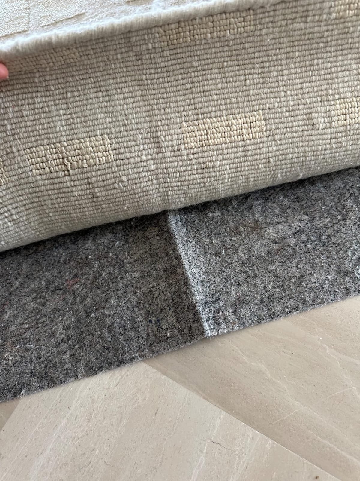 Mohawk Home Waterproof 5' x 7' Pet Friendly Non Slip Grip Rug Pad Spill Proof Reversible Felt Cushion + Rubber Gripper – Safe for All Floors customer photo 2
