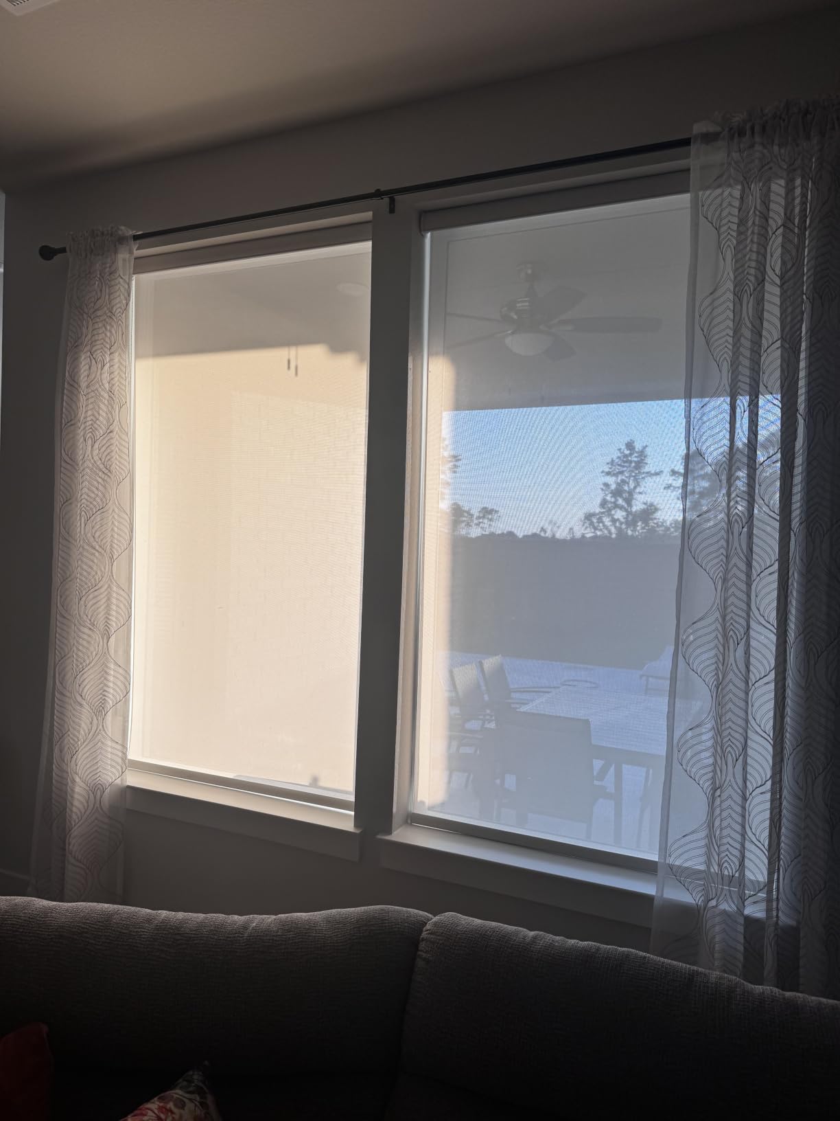 Changshade Custom Corded Solar Roller Shades, Light Filtering Window Blinds for UV, Glare and Heat Control, Custom Size Shades for Office, Living Room, Bedroom and Kitchen customer photo 2