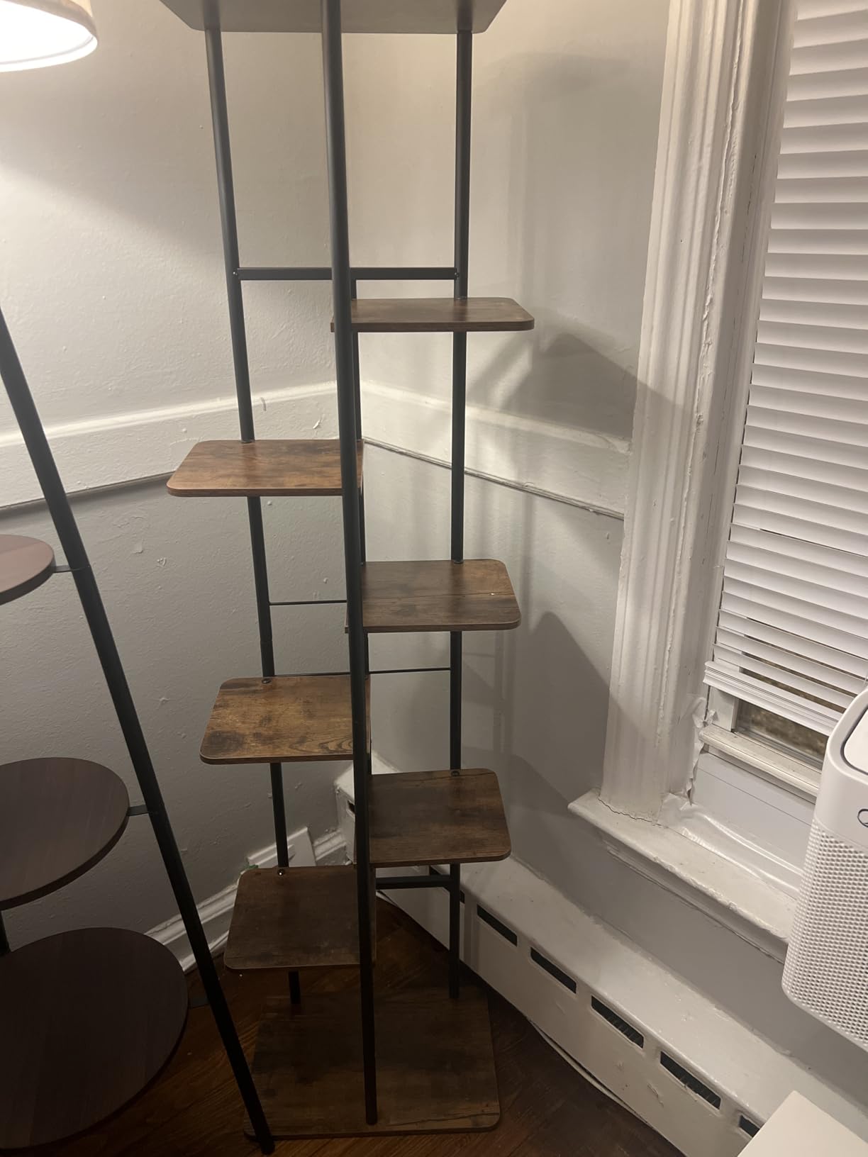 LINZINAR Plant Stand Indoor 4 Tier Metal Corner Tall Flower Shelf customer photo 1