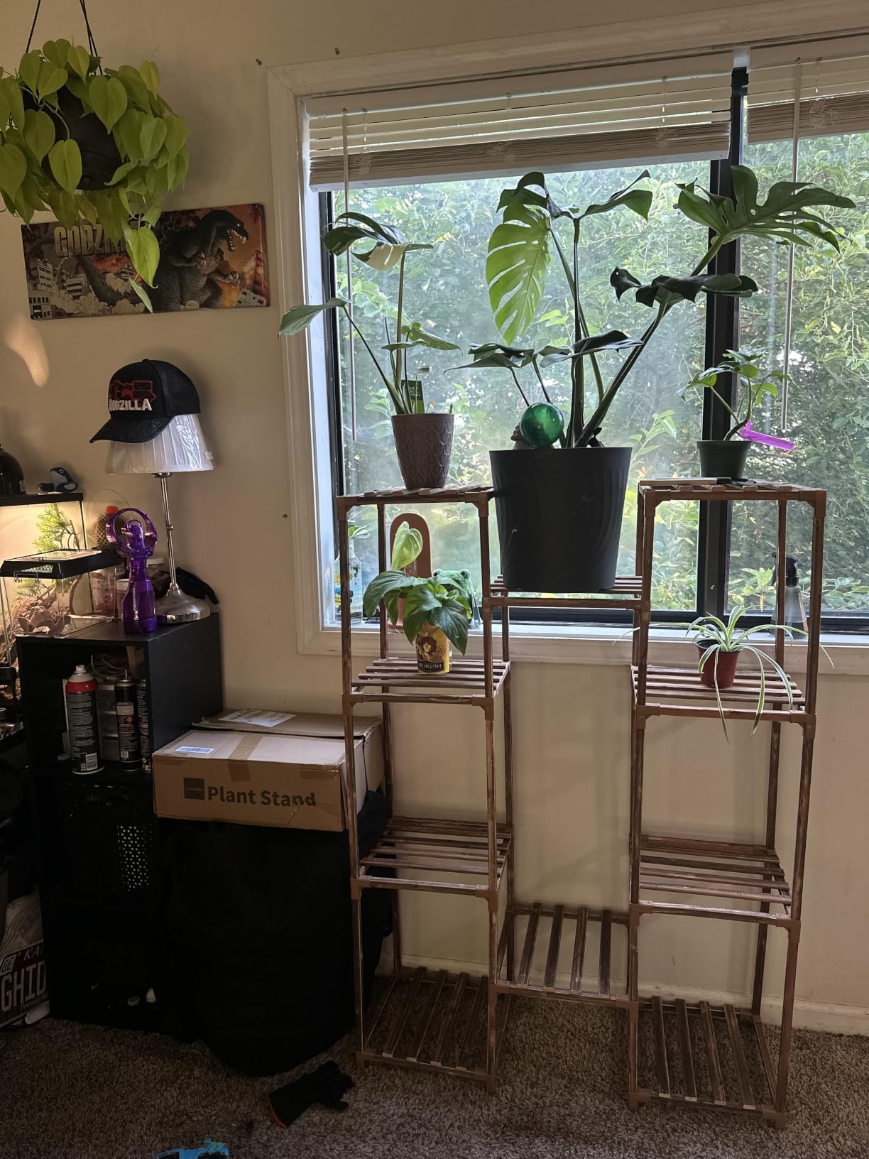 Uneedem Plant Stand Indoor Outdoor, 10 Tiered Plant Shelf Wood Plant Rack customer photo 2