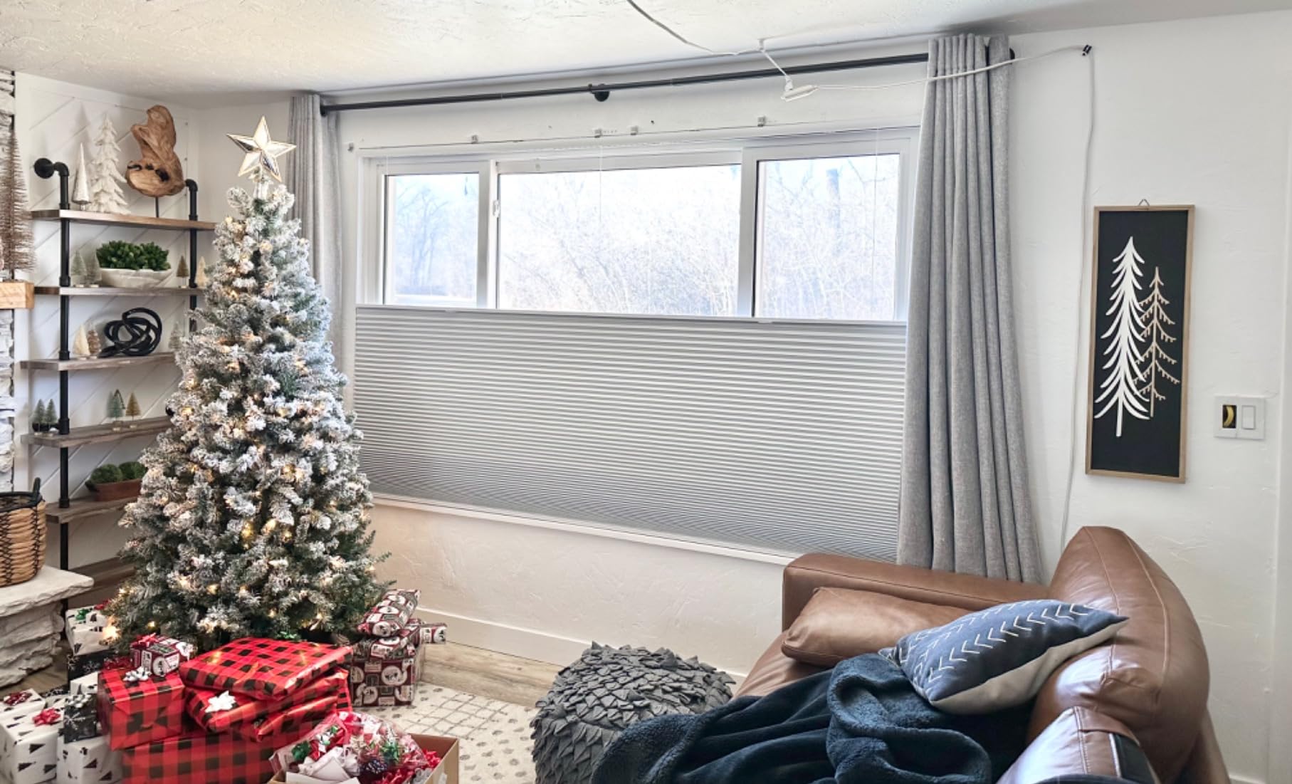 MYshade Top Down Bottom Up Shade Cordless Cellular Shades Blackout Blinds for Indoor Windows Room Darkening Window Blinds & Shades Easy to Install 46