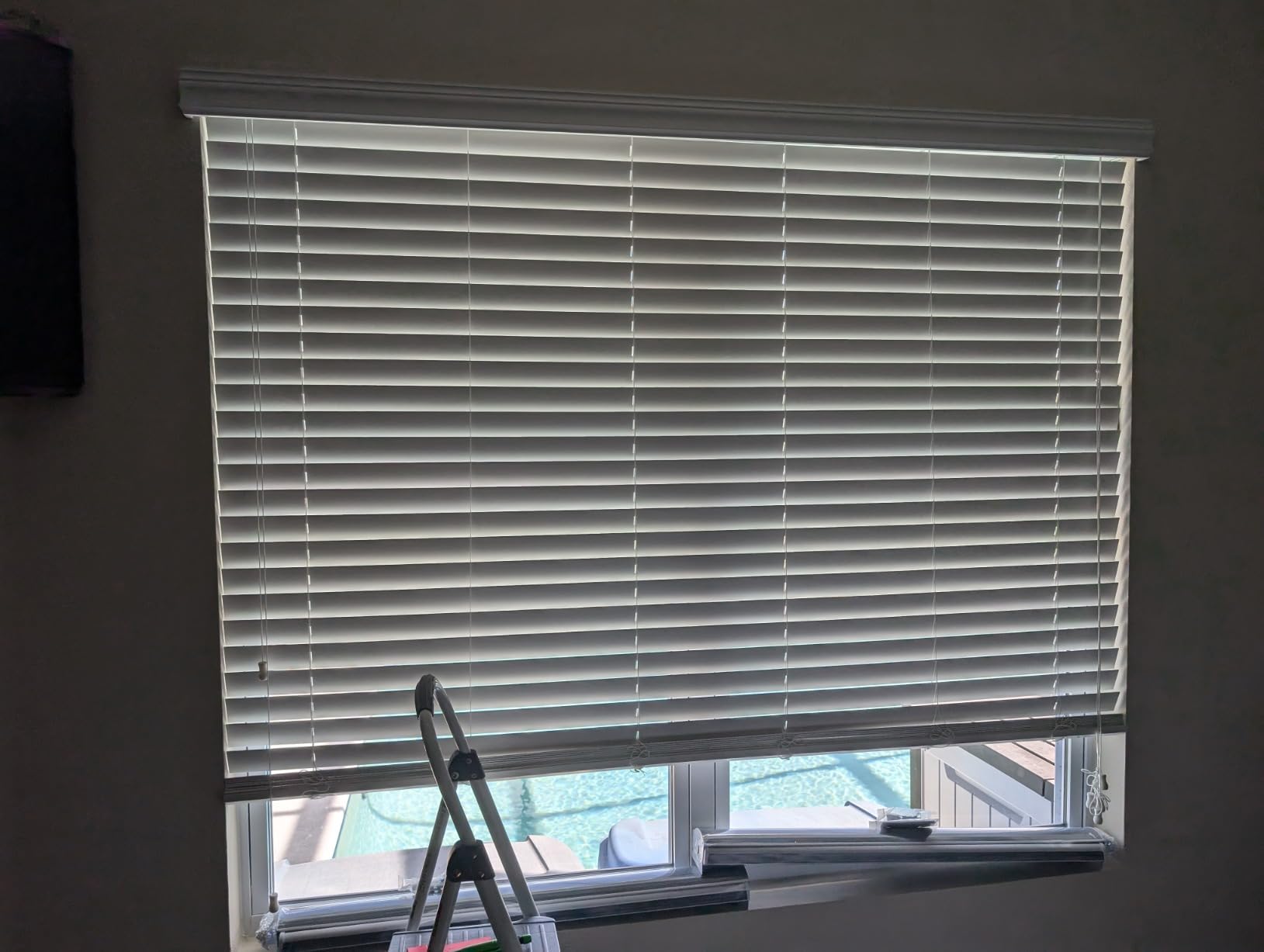Zebra Roller Shades, Dual Layer Roll Up Blind for Living Room, Semi Sheer Shades Window Privacy Light Control for Day and Night, (Maximum Height 72inch, White Color, Width 23 inch) customer photo 2