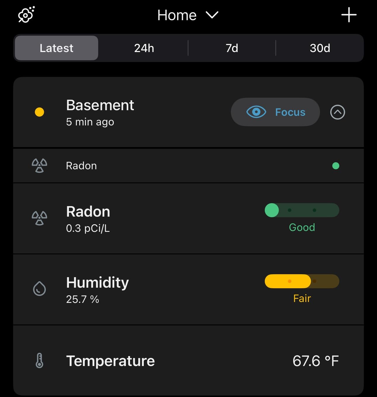 Airthings 2989 View Radon - Radon Monitor with Humidity & Temperature Detector - Battery Powered Mobile APP, WiFi, Alerts & Notifications customer photo 2