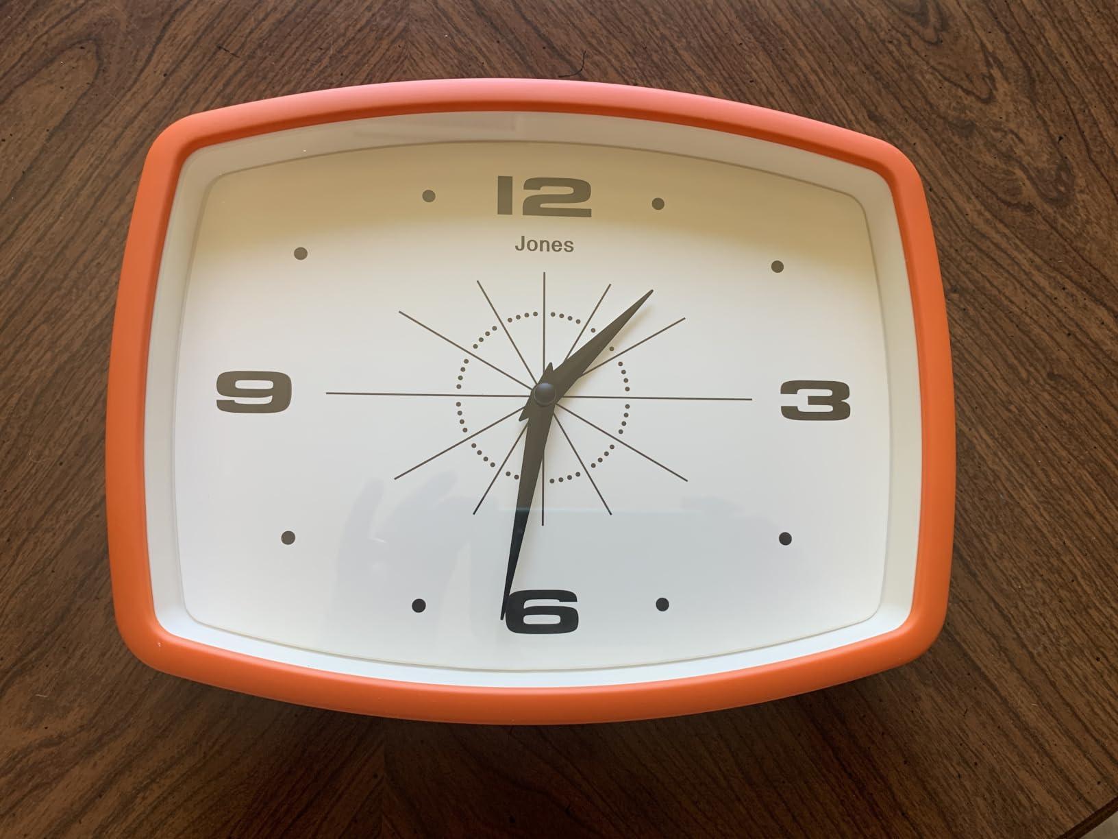 JONES CLOCKS® Movie wall Clock | Rectangular Retro Clock | 10