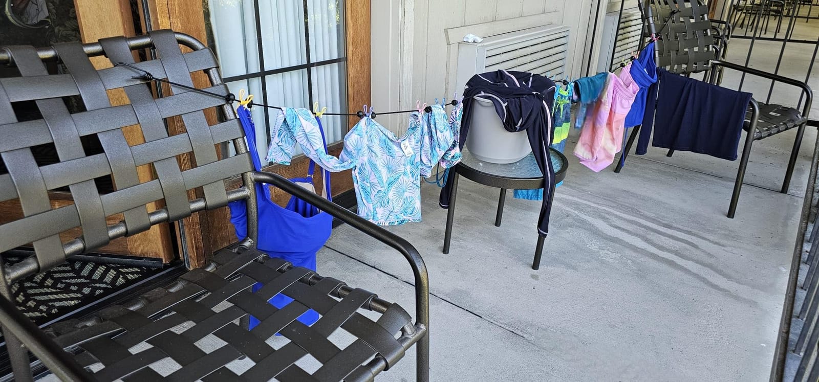 Retractable Portable Travel Clothesline Camping Clothing Line with 12 Clips customer photo 2