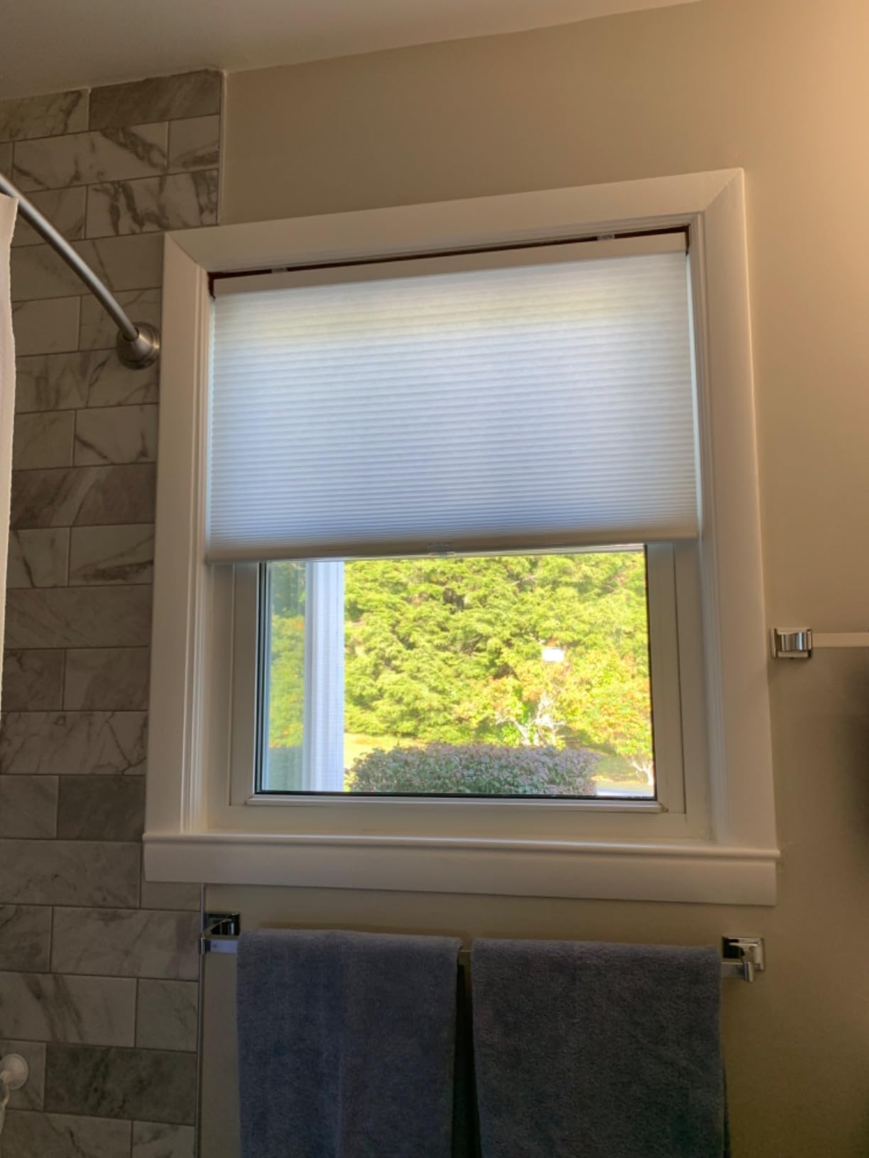 LazBlinds Cordless Cellular Shades, 33'' W x 64'' H, White customer photo 1