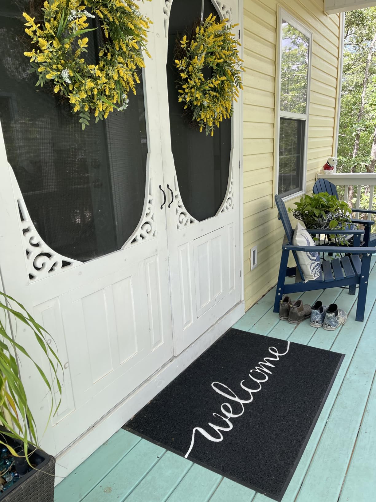 EARTHALL Funny Welcome Mats, Front Door Mat for Outside Entry, Doormat Outdoor/Indoor Entrance, Rugs Entryway Indoor, Outdoor Home Porch Decor 30