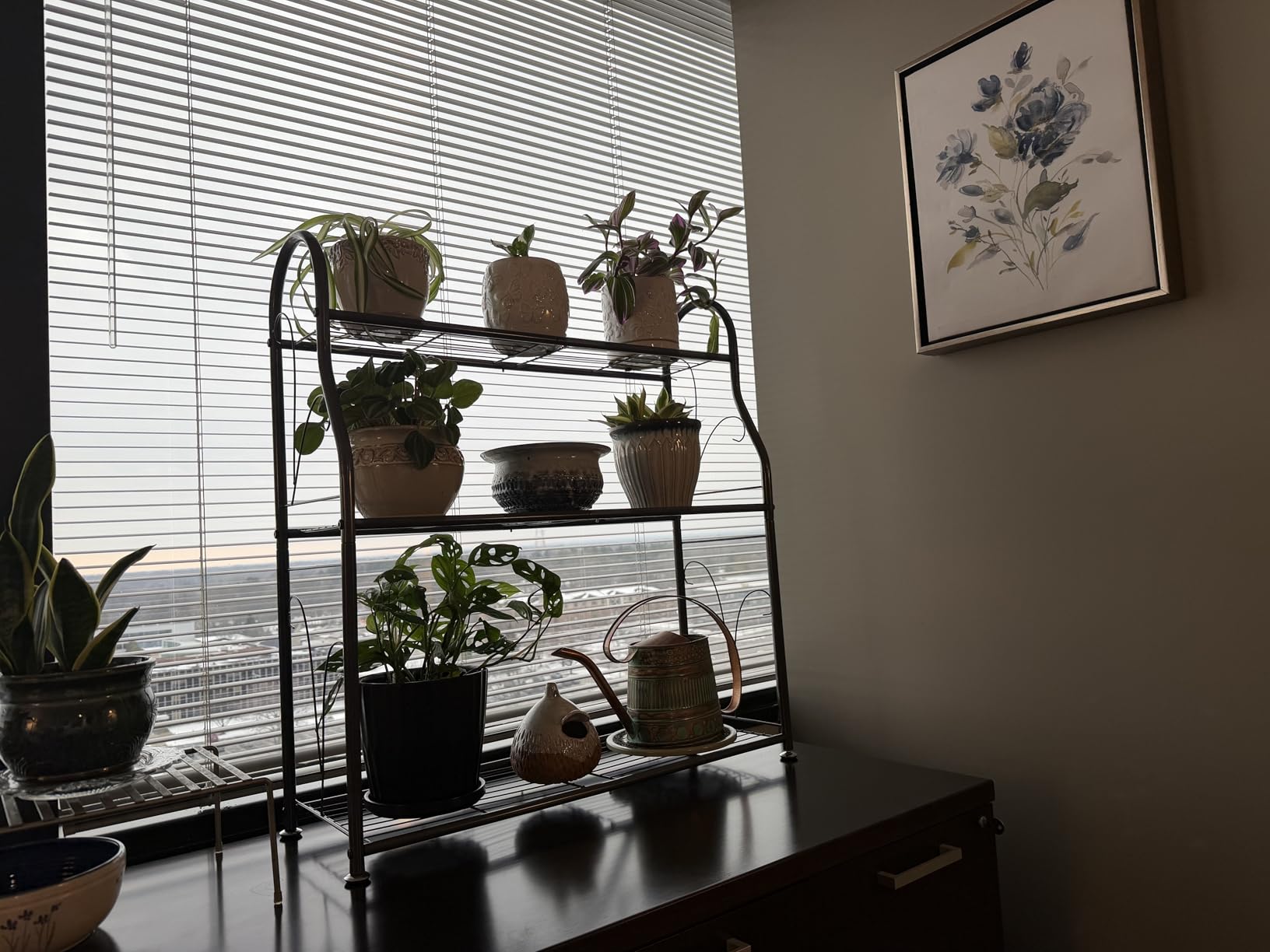SORCEDAS Plant Stand Indoor Outdoor 3 Tier Metal Corner Flower Shelf customer photo 1