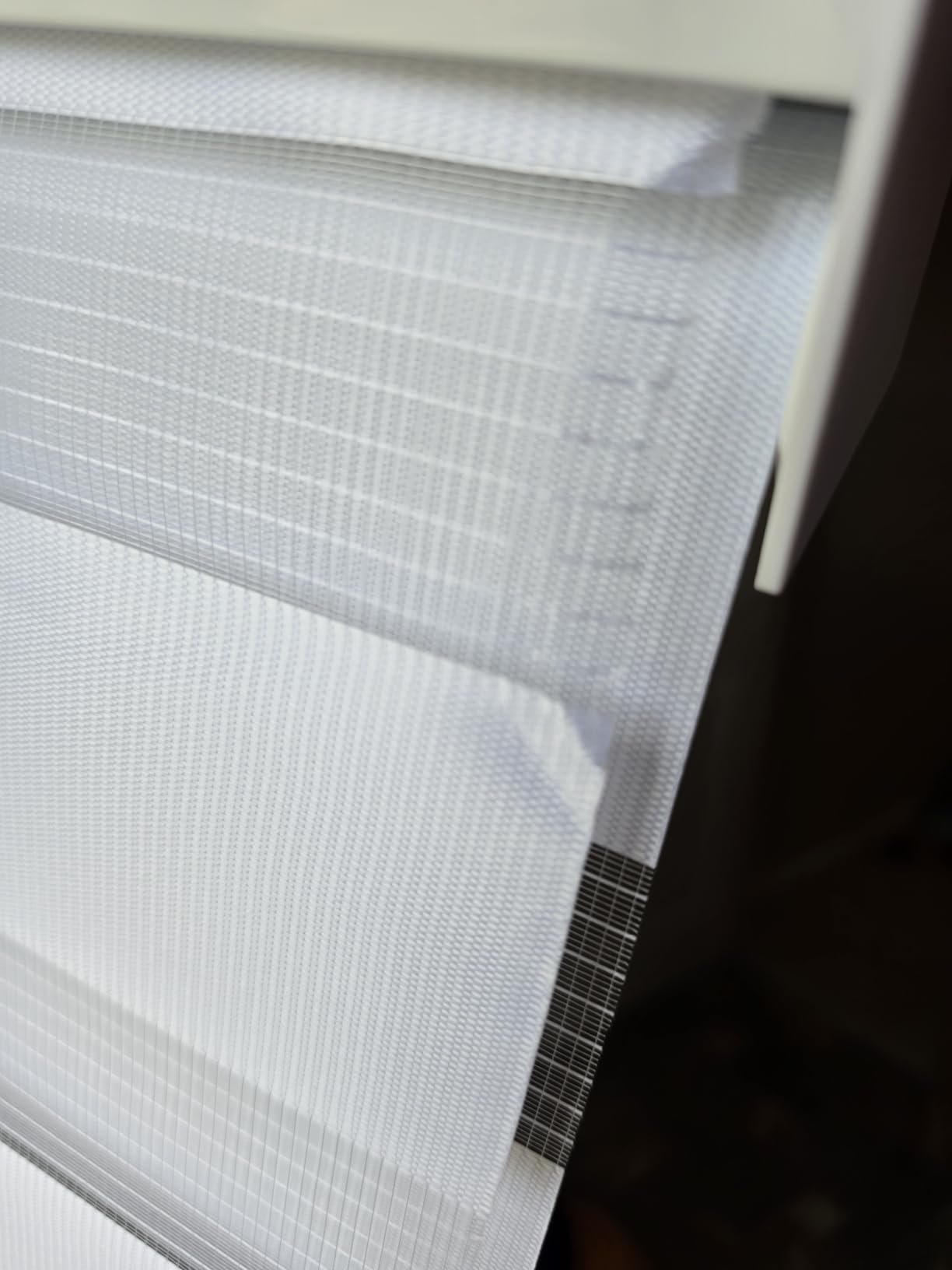 LUCKUP Cordless Zebra Blinds Roller Shades for Window-Dual Layer Sheer Blinds Light Control with Valance Day Night Privacy Light Filtering Fabric, 38