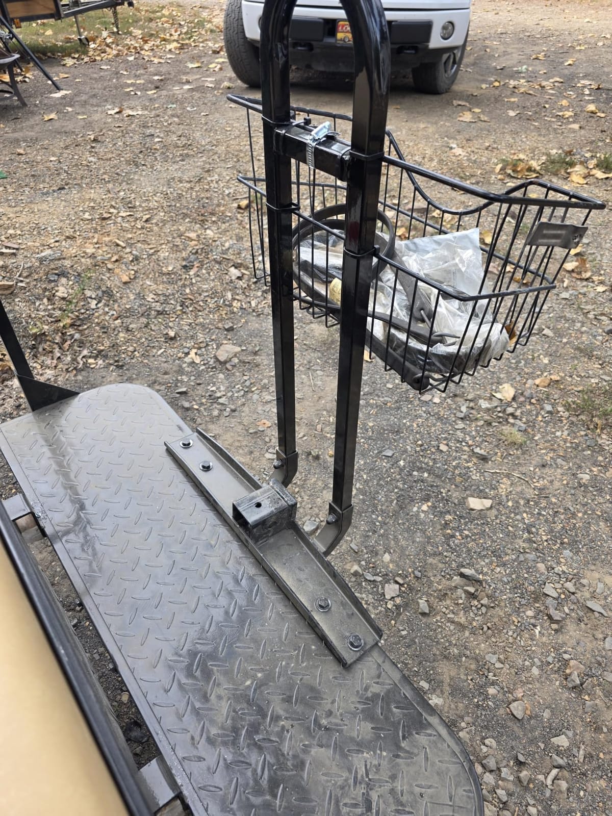 PROFX Rear Flip Seat Kit with Grab Bar for EZGO TXT (1995-Up) Golf Cart customer photo 1