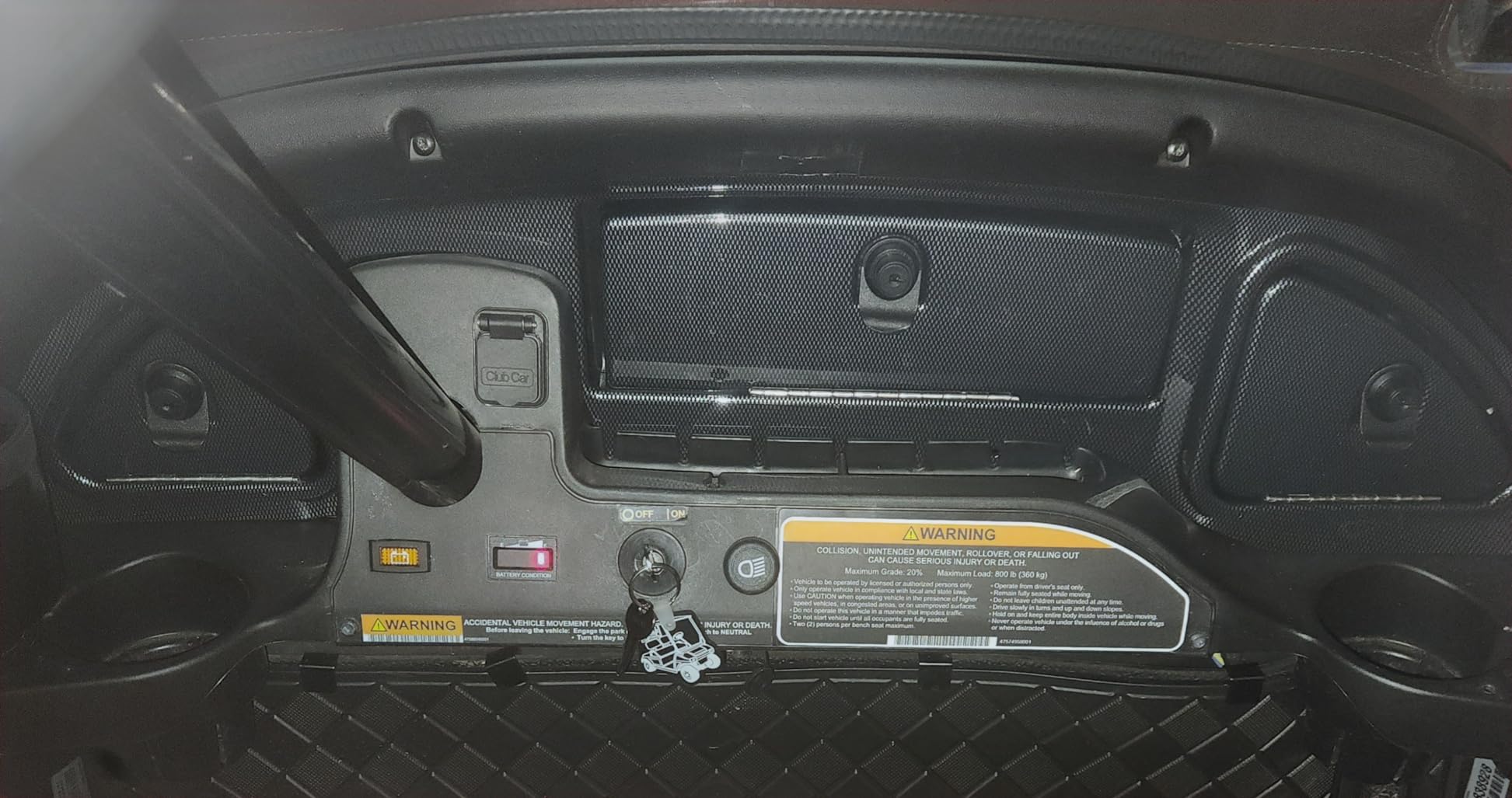Kojem Dash Kit Compatible with 2008.5-Up Club Car Precedent Tempo Onward | Wood Grain; W/Locking Doors customer photo 1