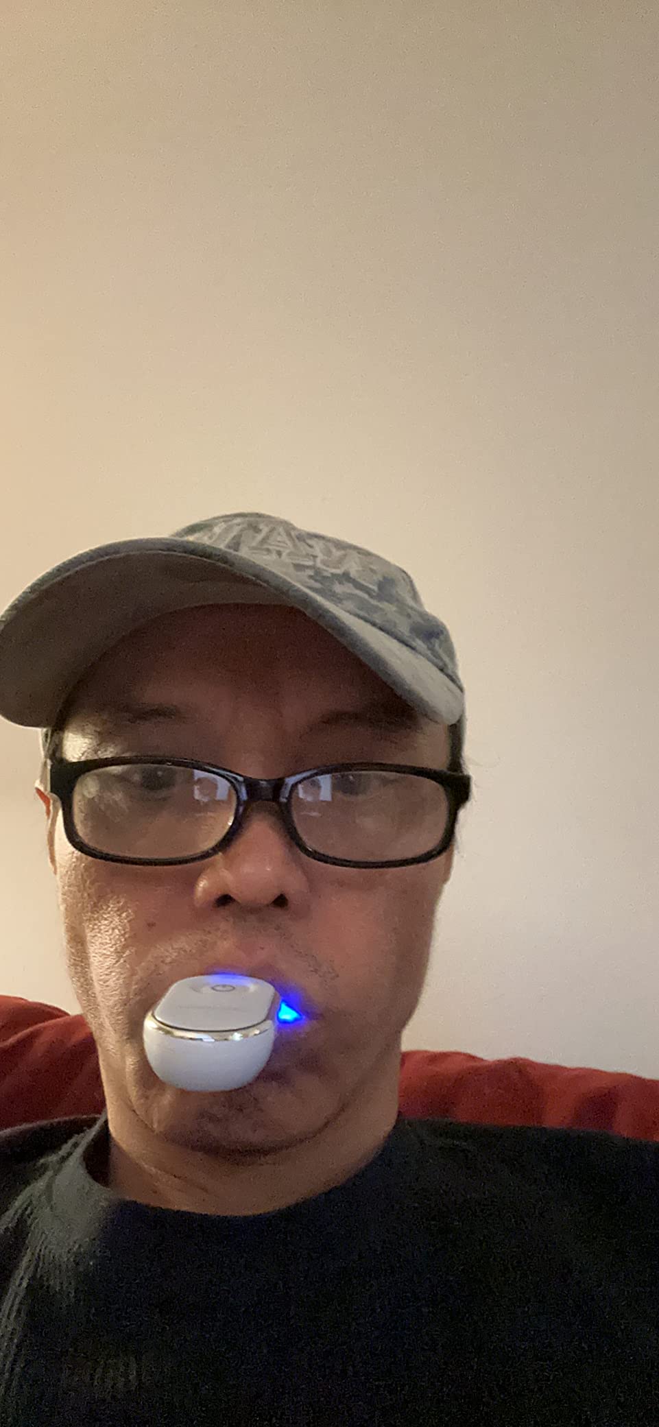 Teeth Whitening Kit with LED - Formulated for Sensitive Teeth, Hands-Free, Waterproof LED Light and 4 Gel Pens, Instant Results customer photo 2