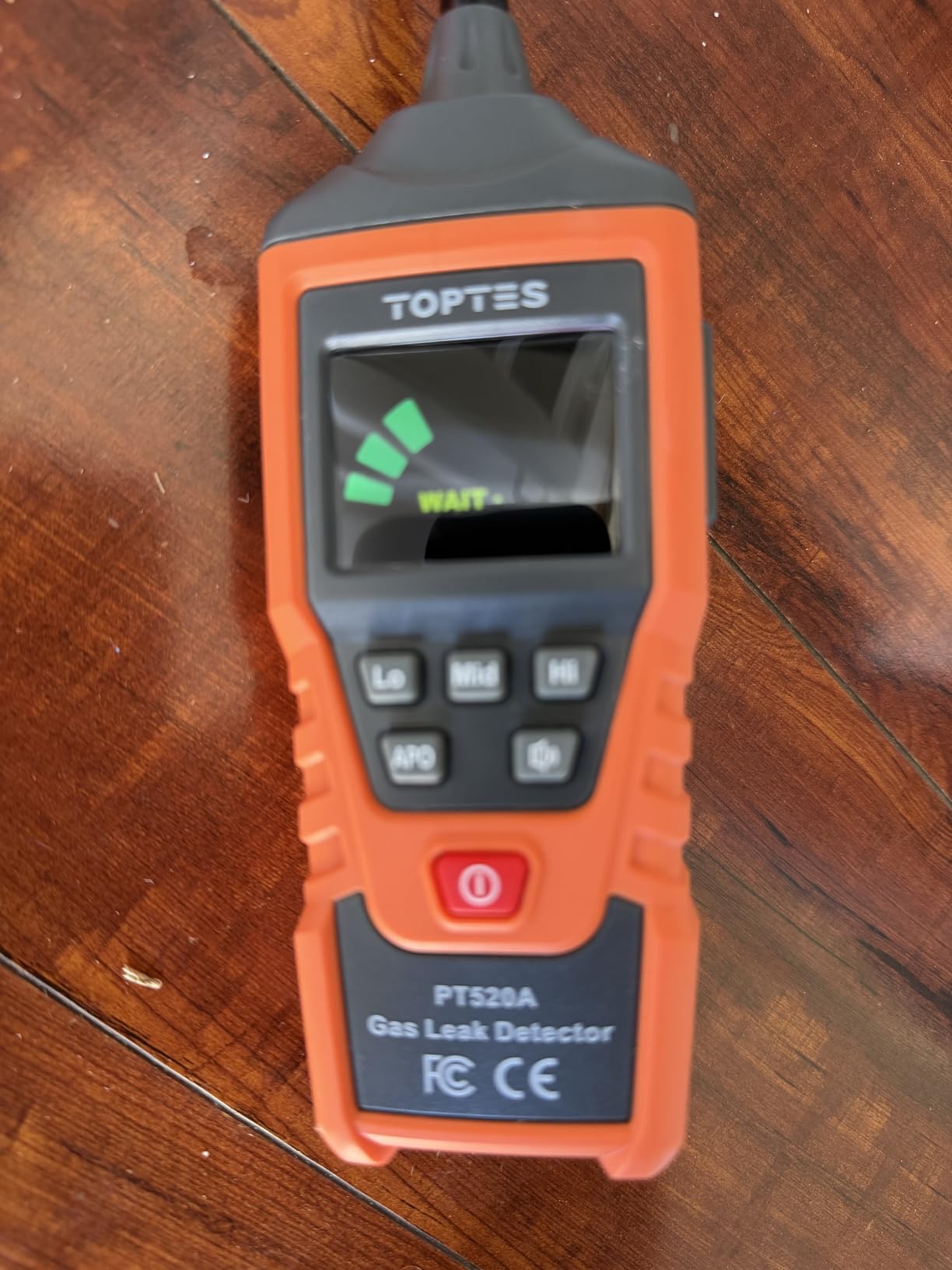 PT520A Natural Gas Detector, Gas Leak Detector with 17-Inch Gooseneck, Locating The Source Like Propane, Methane, and Butane for Home and RV (Includes Battery x3) - Orange customer photo 1