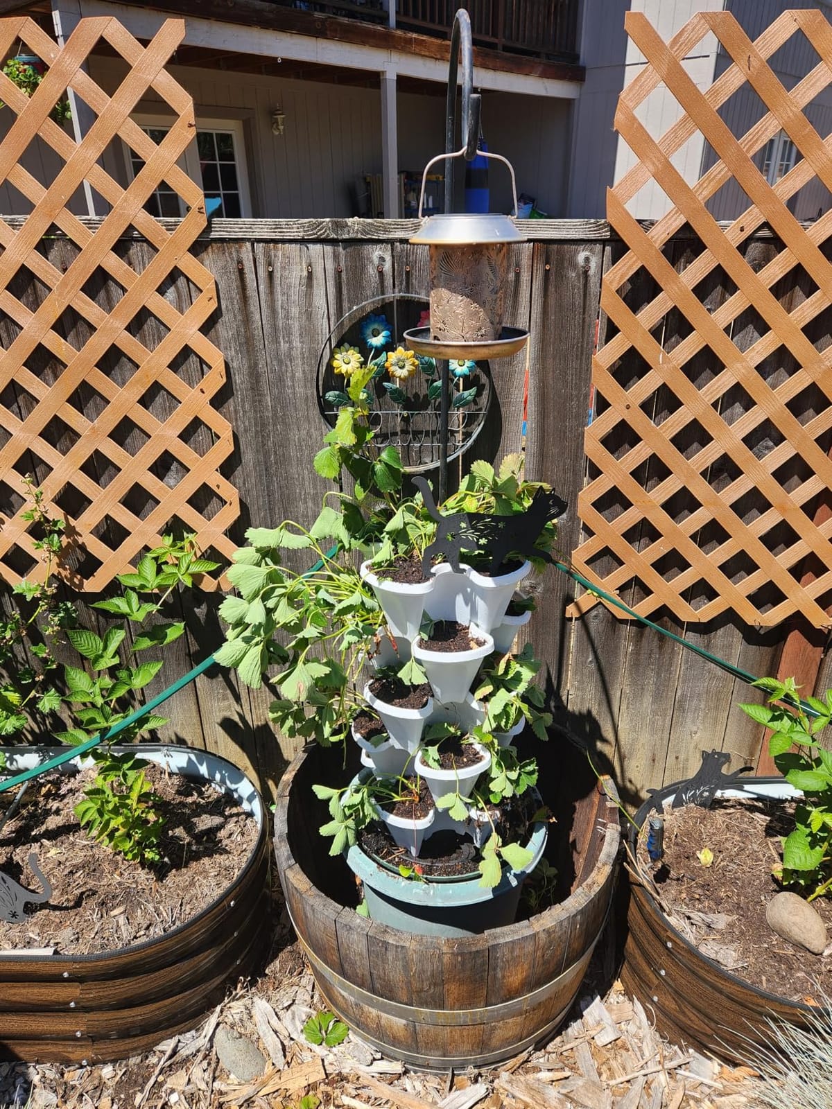 GameXcel Vertical Planter Tower - 5 Tier Stackable Garden Planters with Wheels and Tools Plant Pots for Strawberry Herb Flower and Vegetable Indoor Outdoor Use Green customer photo 1